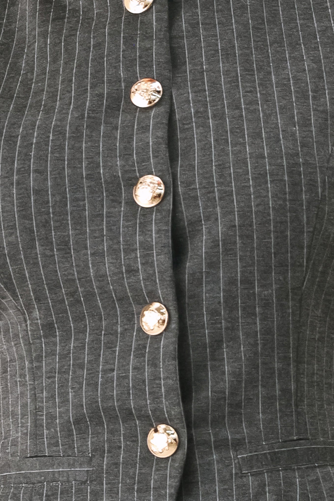 Modern Pinstripe Woven Vest