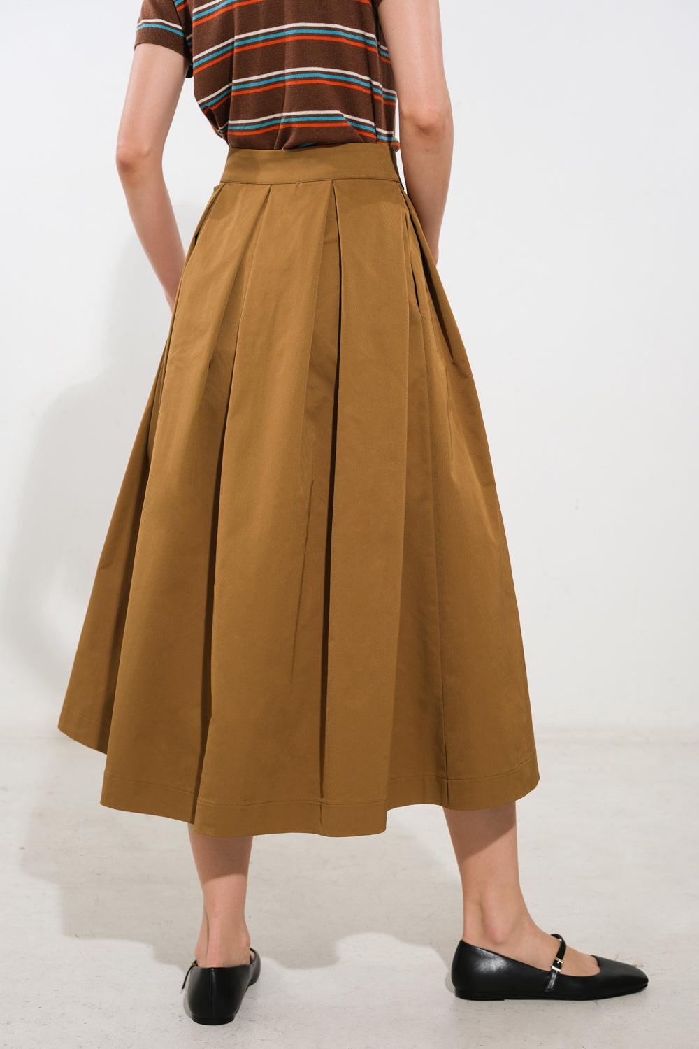 Love of Mine Woven Midi Skirt
