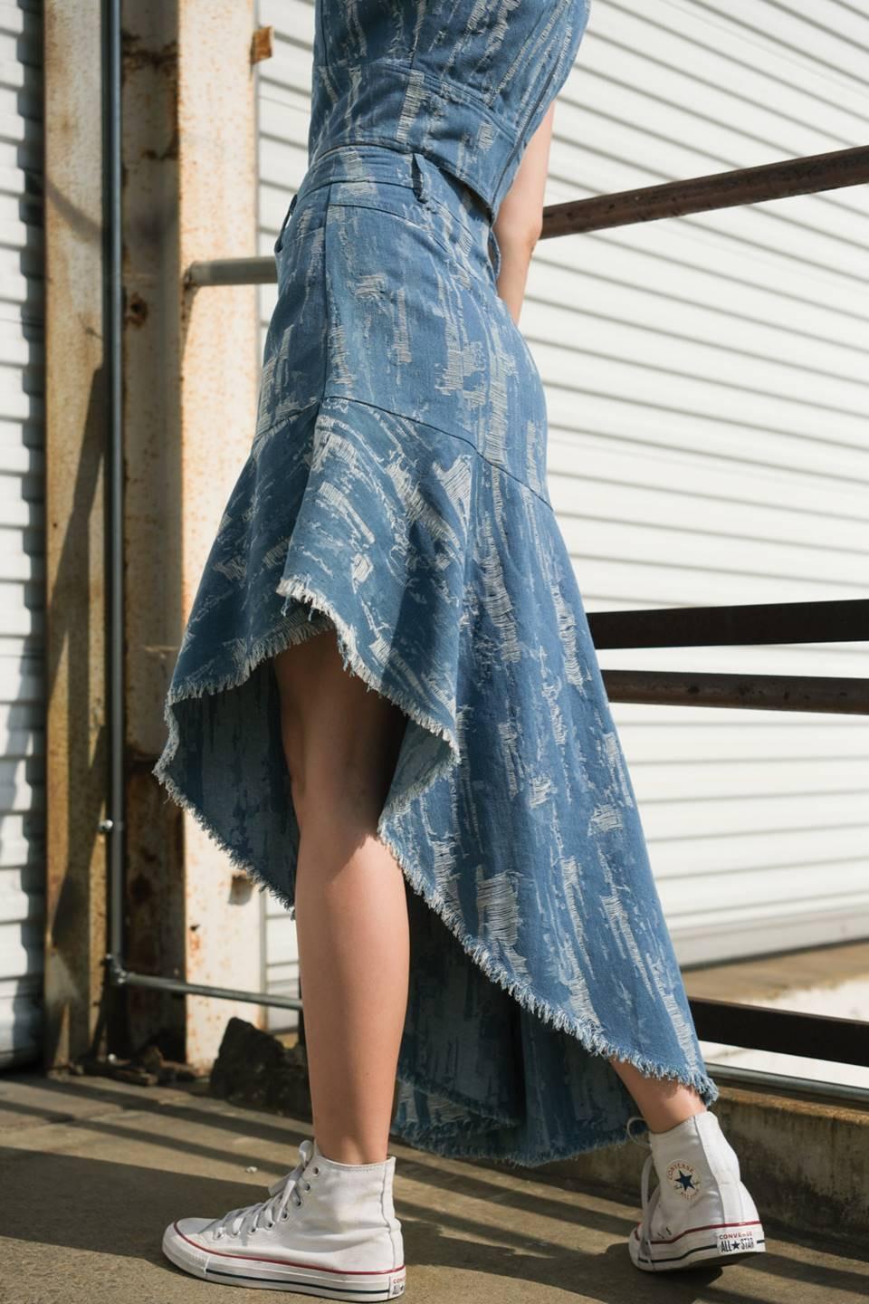 Breezy Adoration Denim Skirt