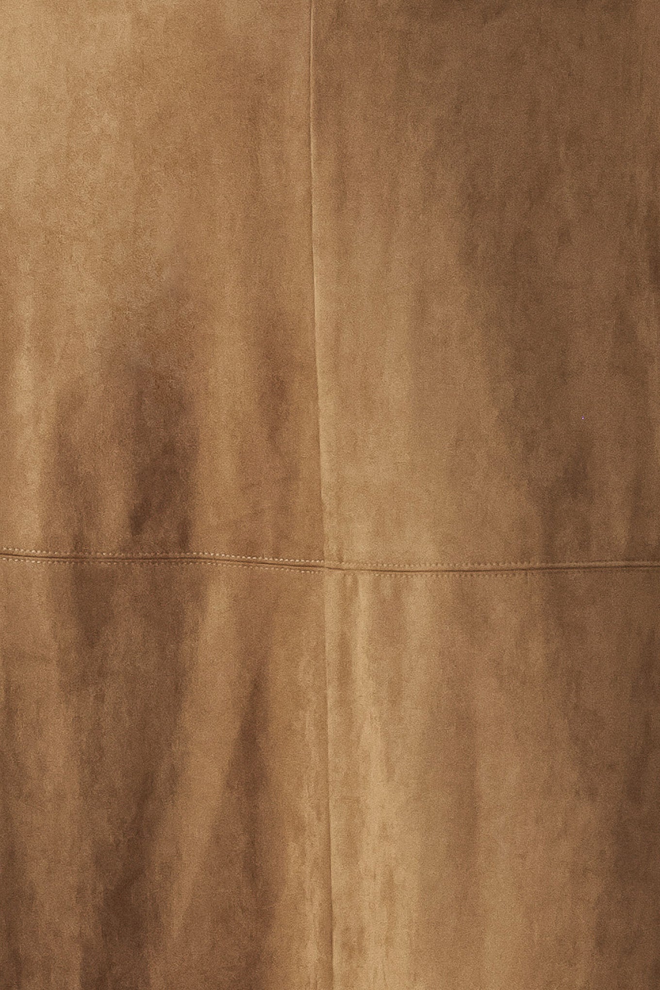 Sandstone Silhouette Faux Suede Midi Skirt
