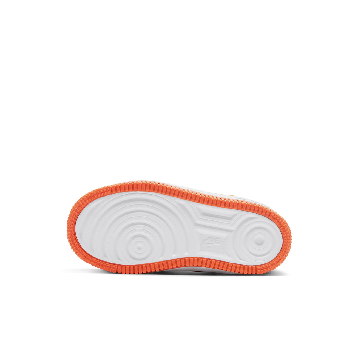Nike Preschool Air Force 1 Low Easyon 'White Safety Orange Ps' Sneakers