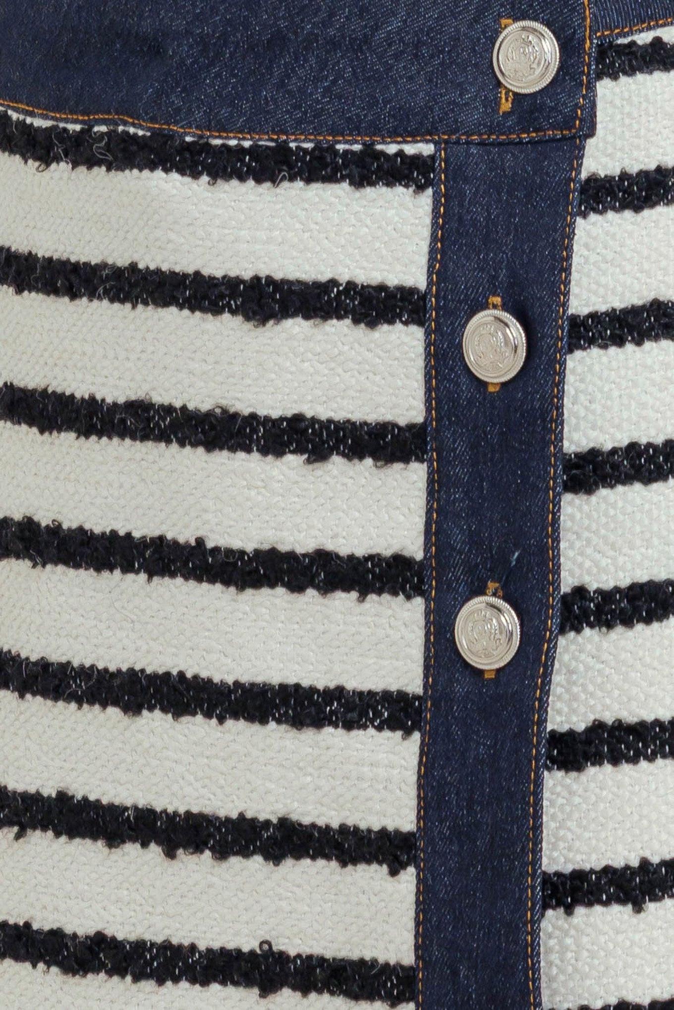 Bonjour Stripe Woven Skort