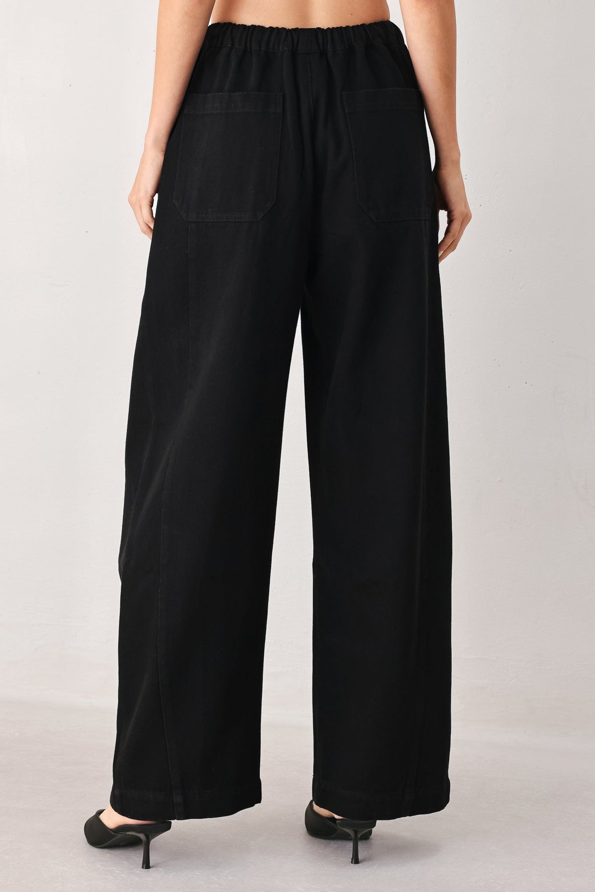 Nightshade Flowy Drawstring Woven Pants