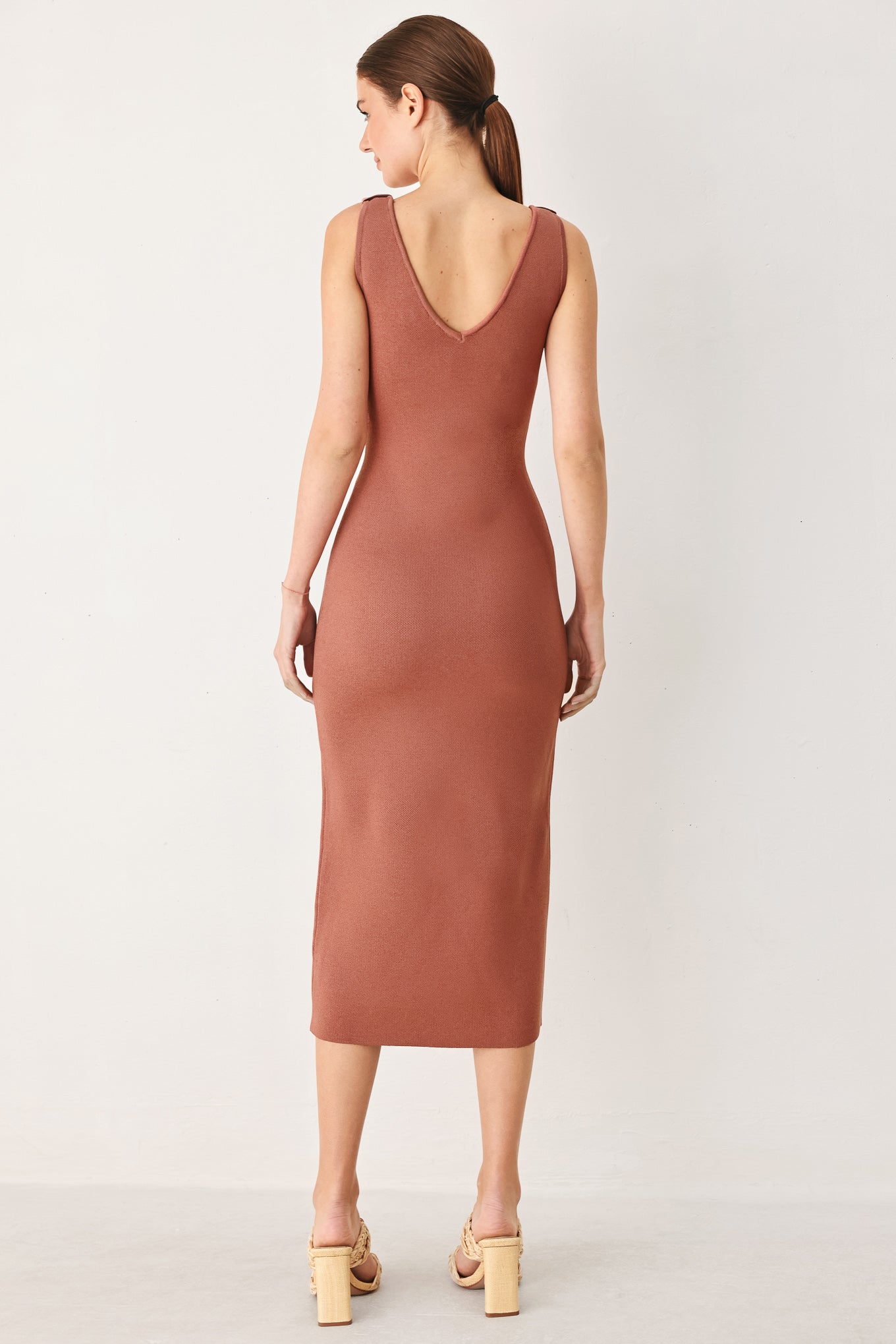 Modern Bloom Sweater Midi Dress