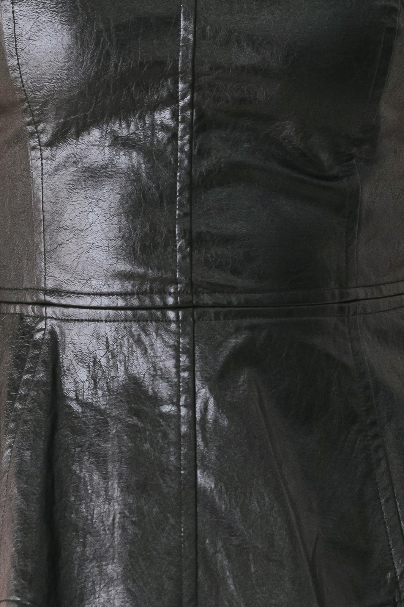 Forbidden Love Sweetheart Faux Leather Top