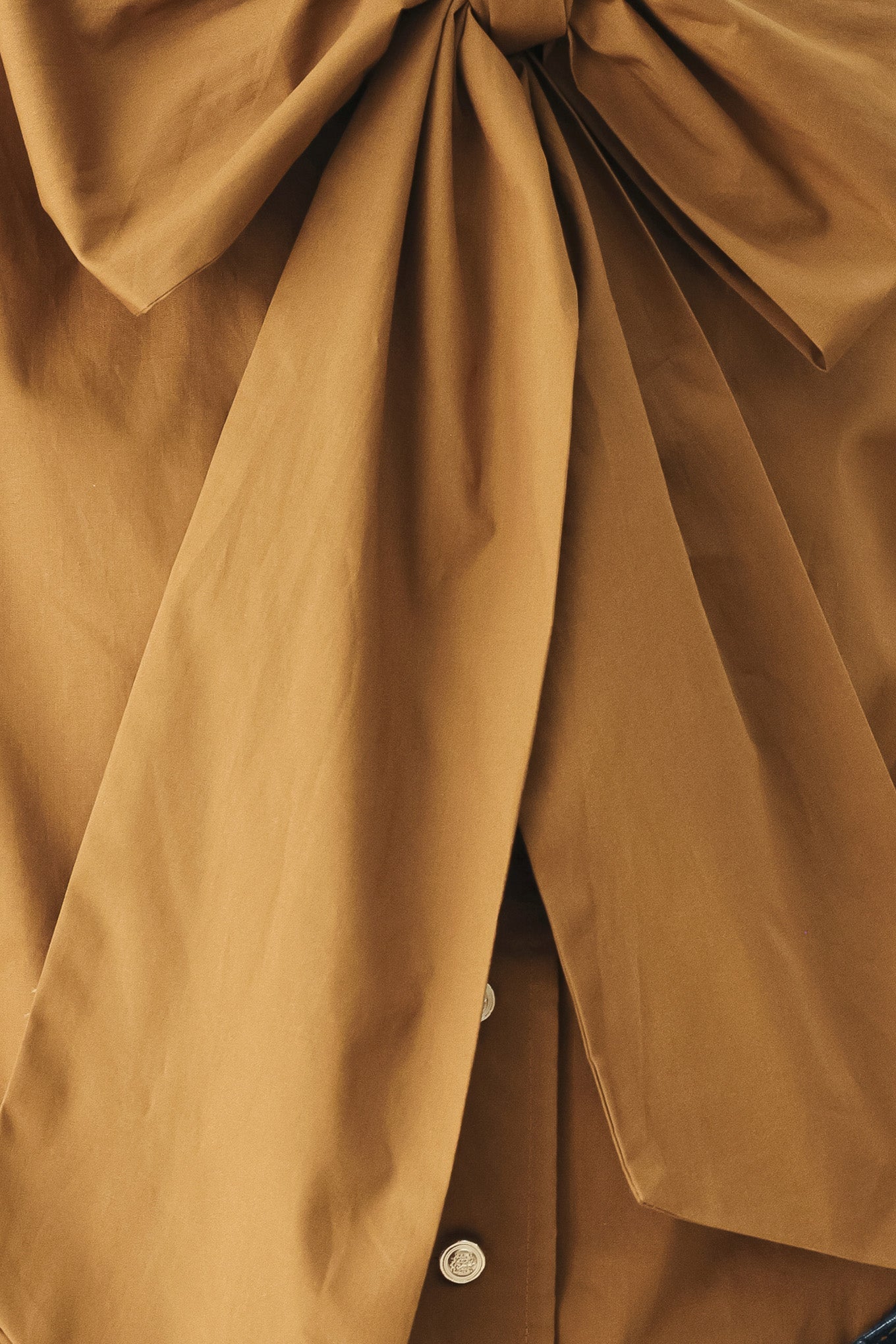 Golden Brown Cascade Woven Top