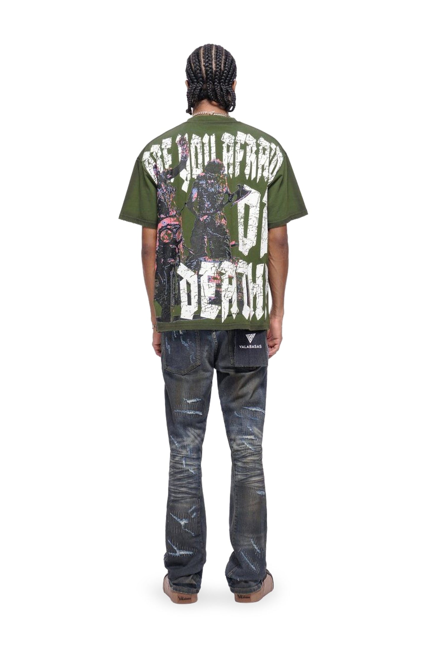 Valabasas Fugitive Stacked Dirty Blue Jeans - Dirty Blue