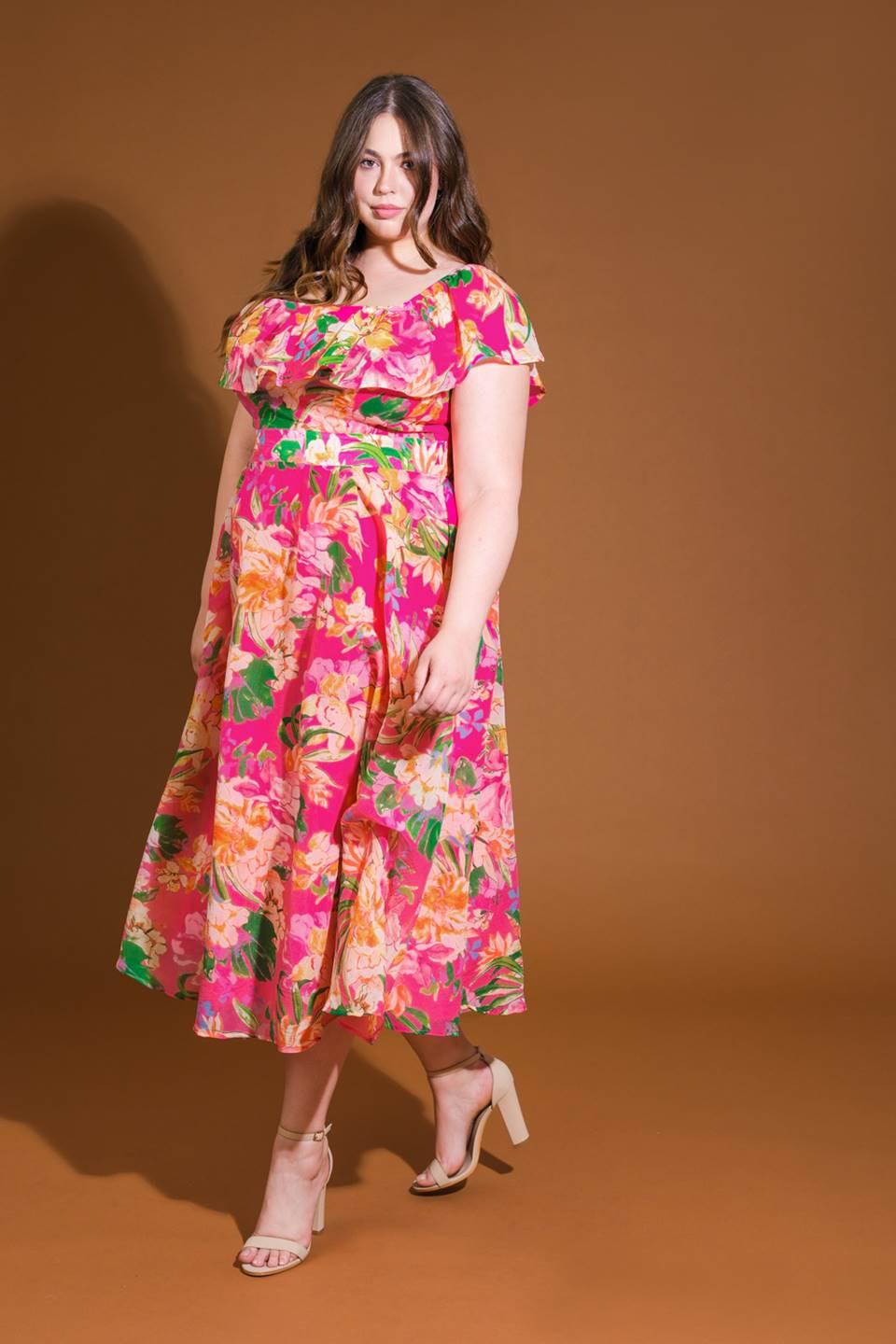 Happiest Here Woven Midi Dress
