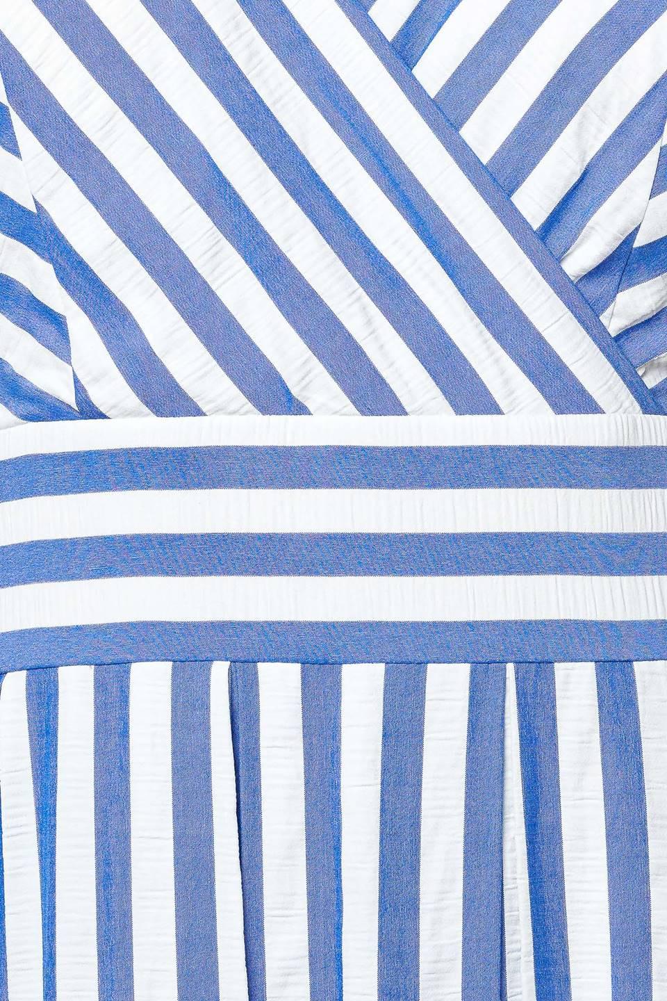 Sunset Steps Blue Woven Midi Dress