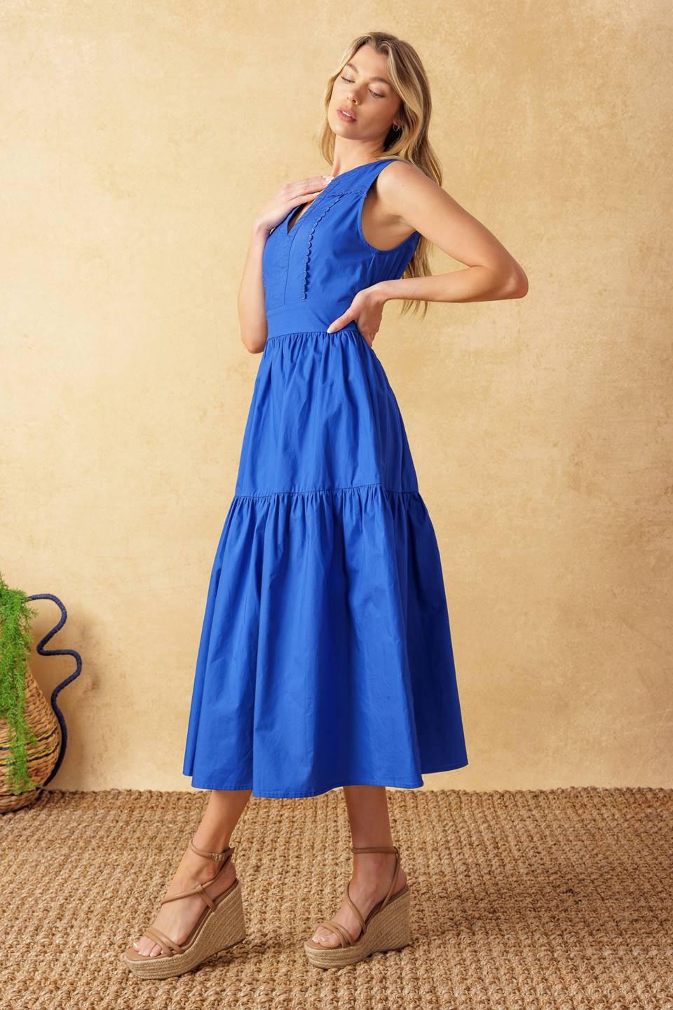 Mystic Mirage Woven Midi Dress