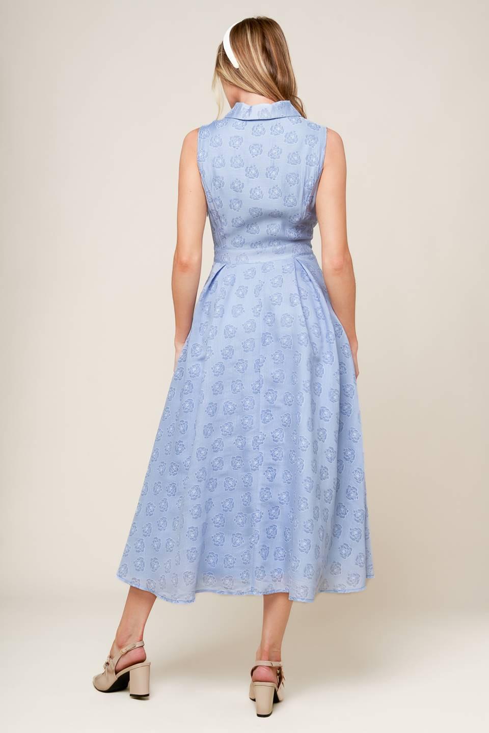 Grand Entrance Woven Midi Dress