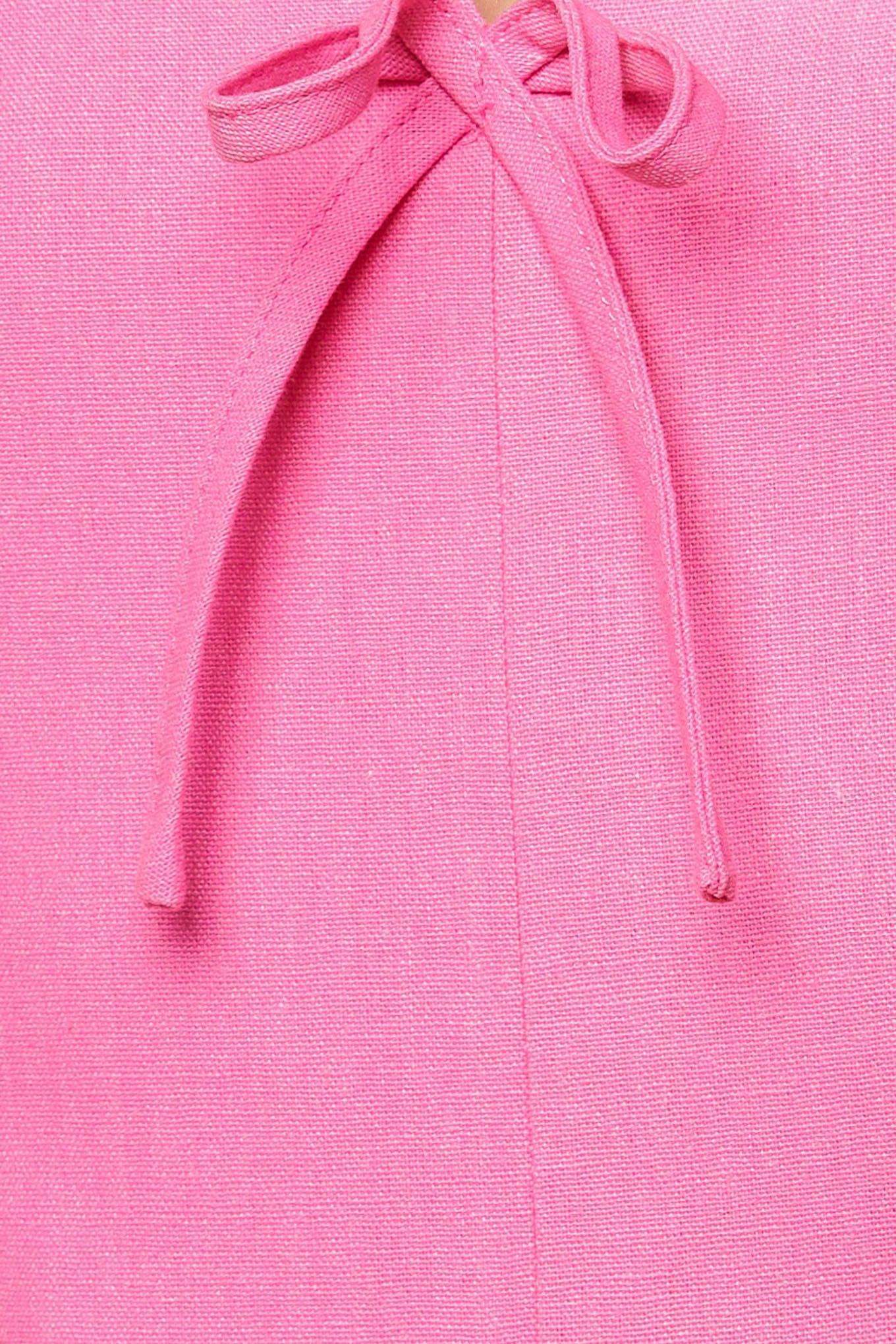 Let the Light Pink Woven Midi Dress
