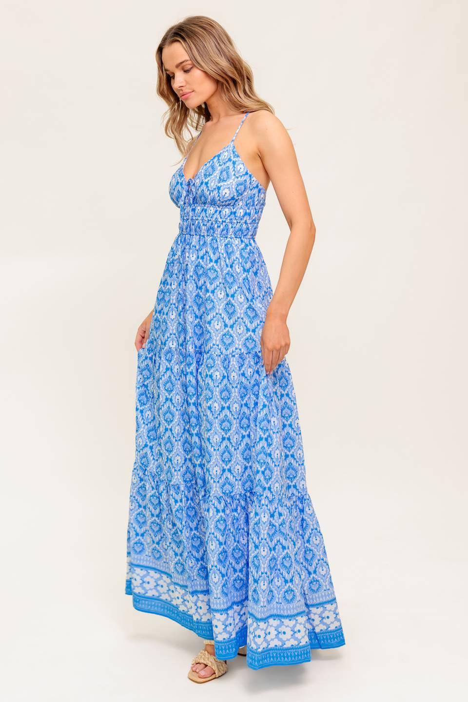 Wildflower Rhapsody Woven Maxi Dress