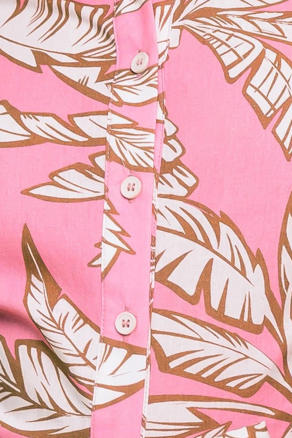 Sweet Camellia Pink Woven Midi Dress