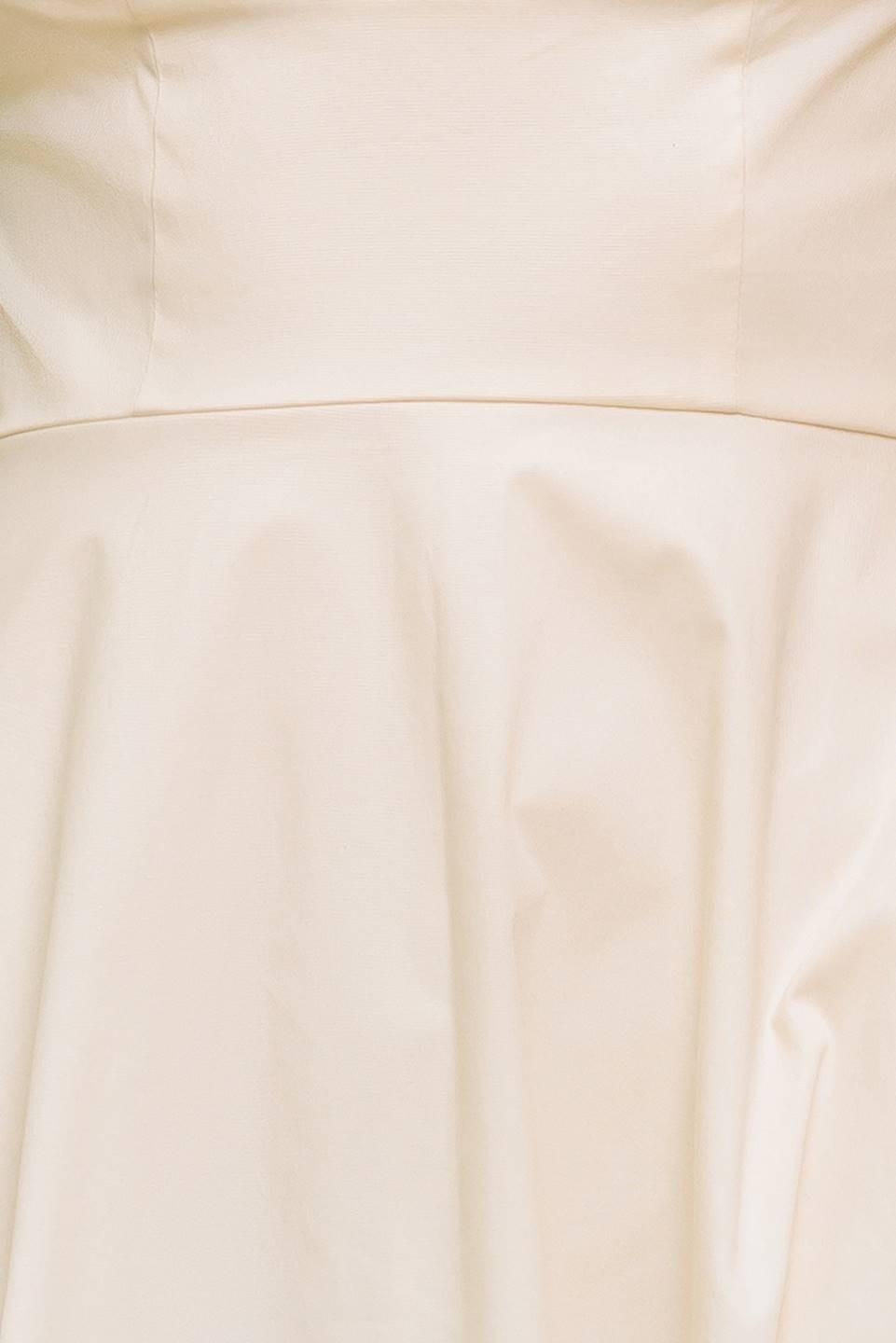 Ocean Sheen Tender Cream Woven Midi Dress
