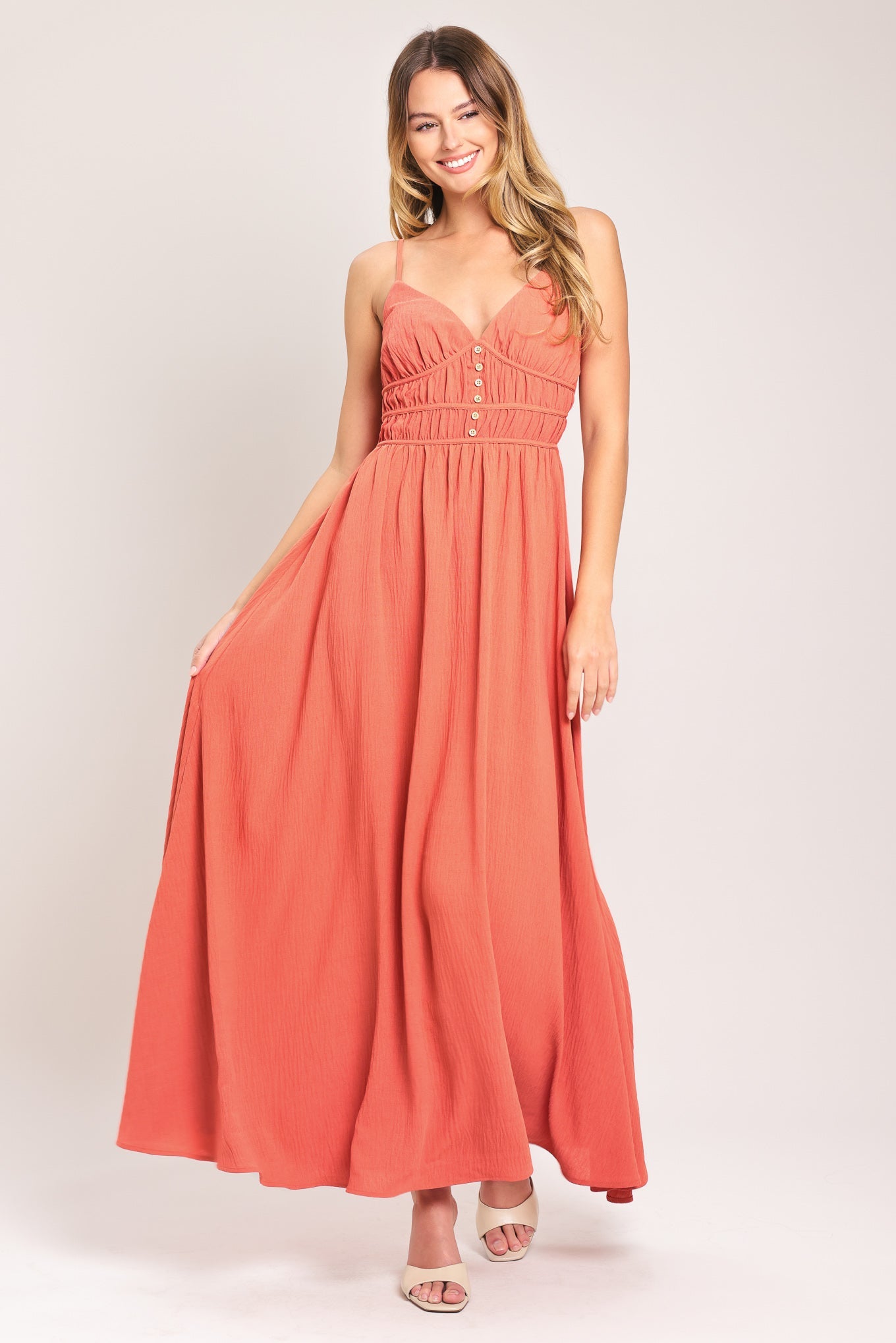coral orange maxi dress Orange Coral Maxi Dress  The Classy Cactus