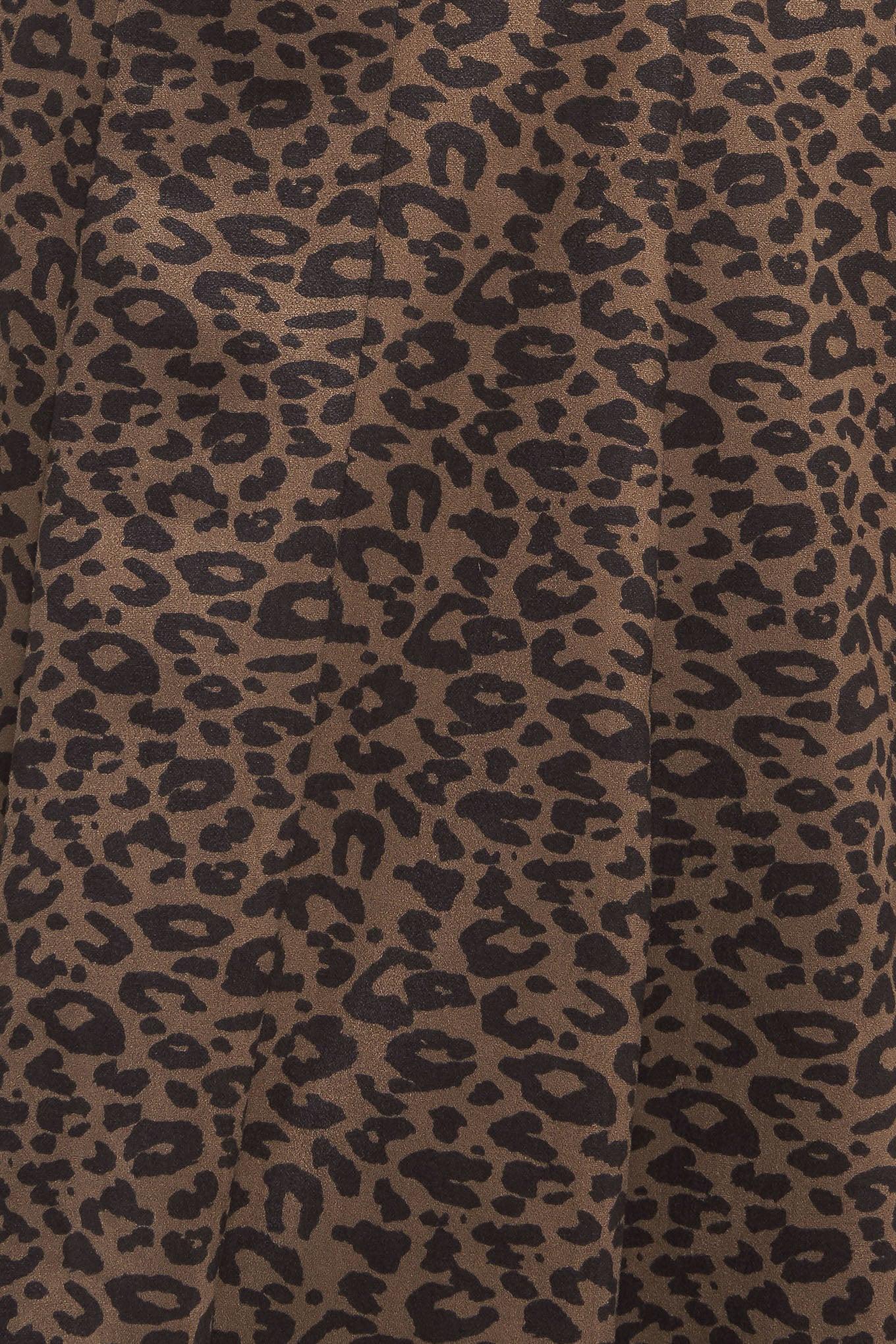 Urban Jungle Glam Sueded Knit Midi Dress