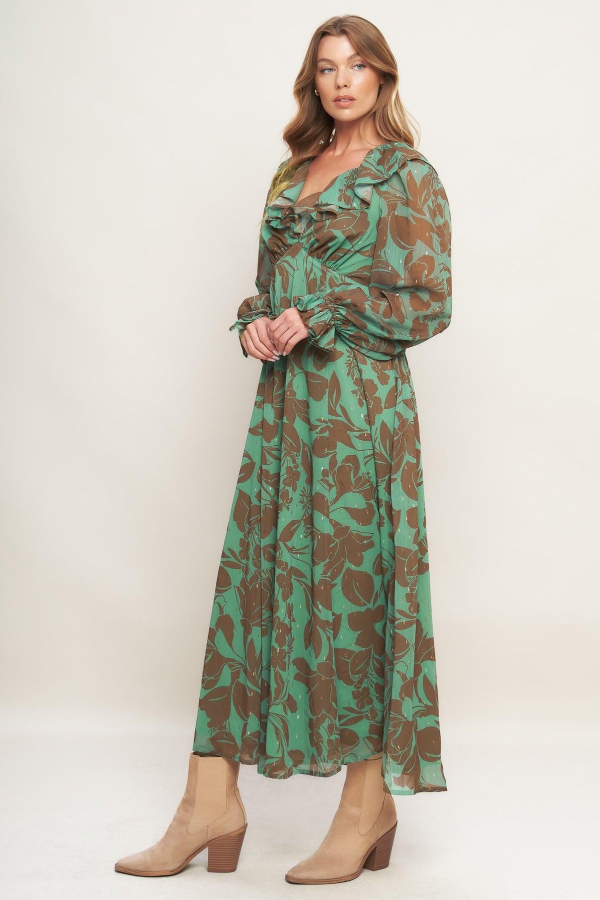 Botanic Dreams Woven Maxi Dress