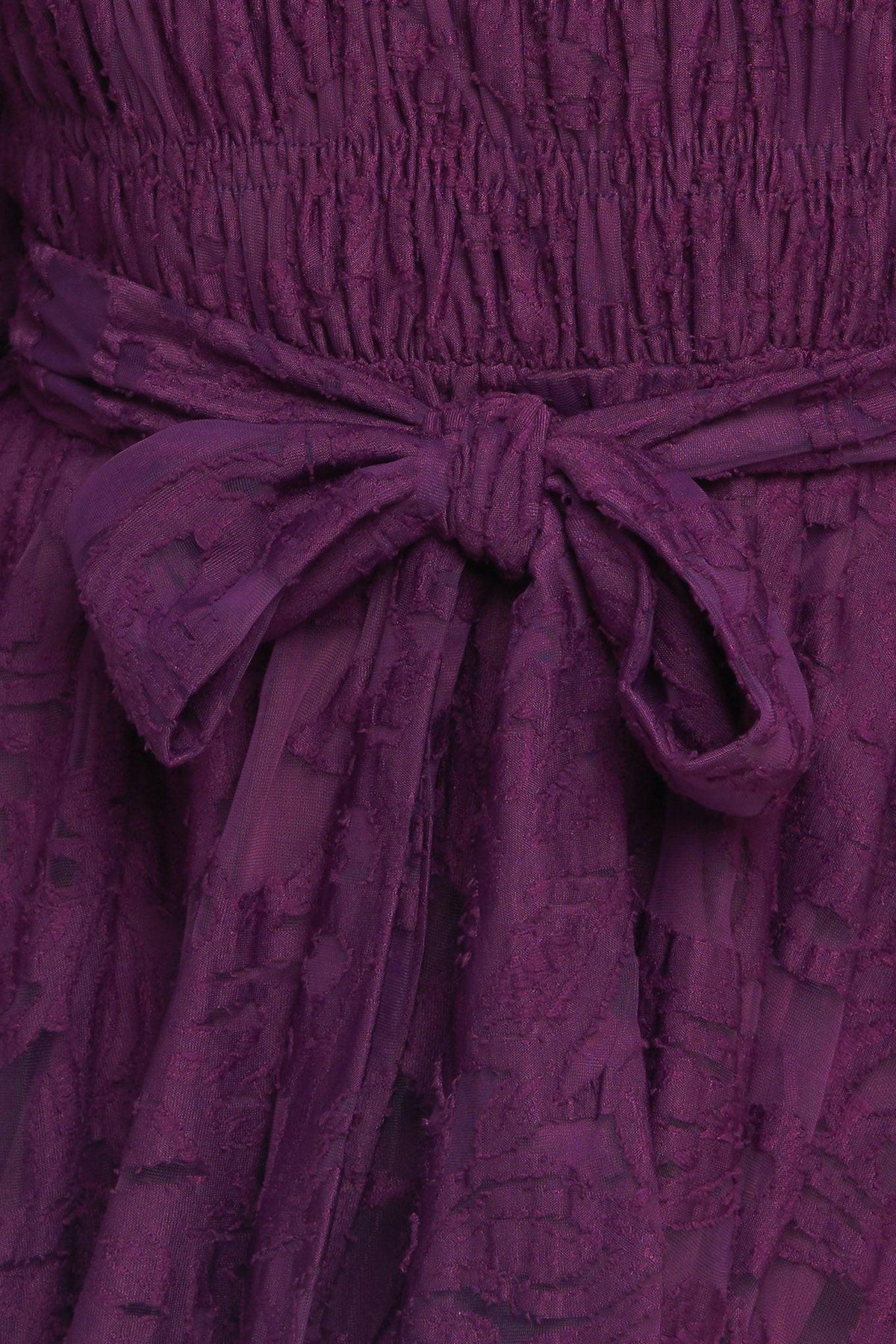 Passion Plum Woven Lace Mini Dress