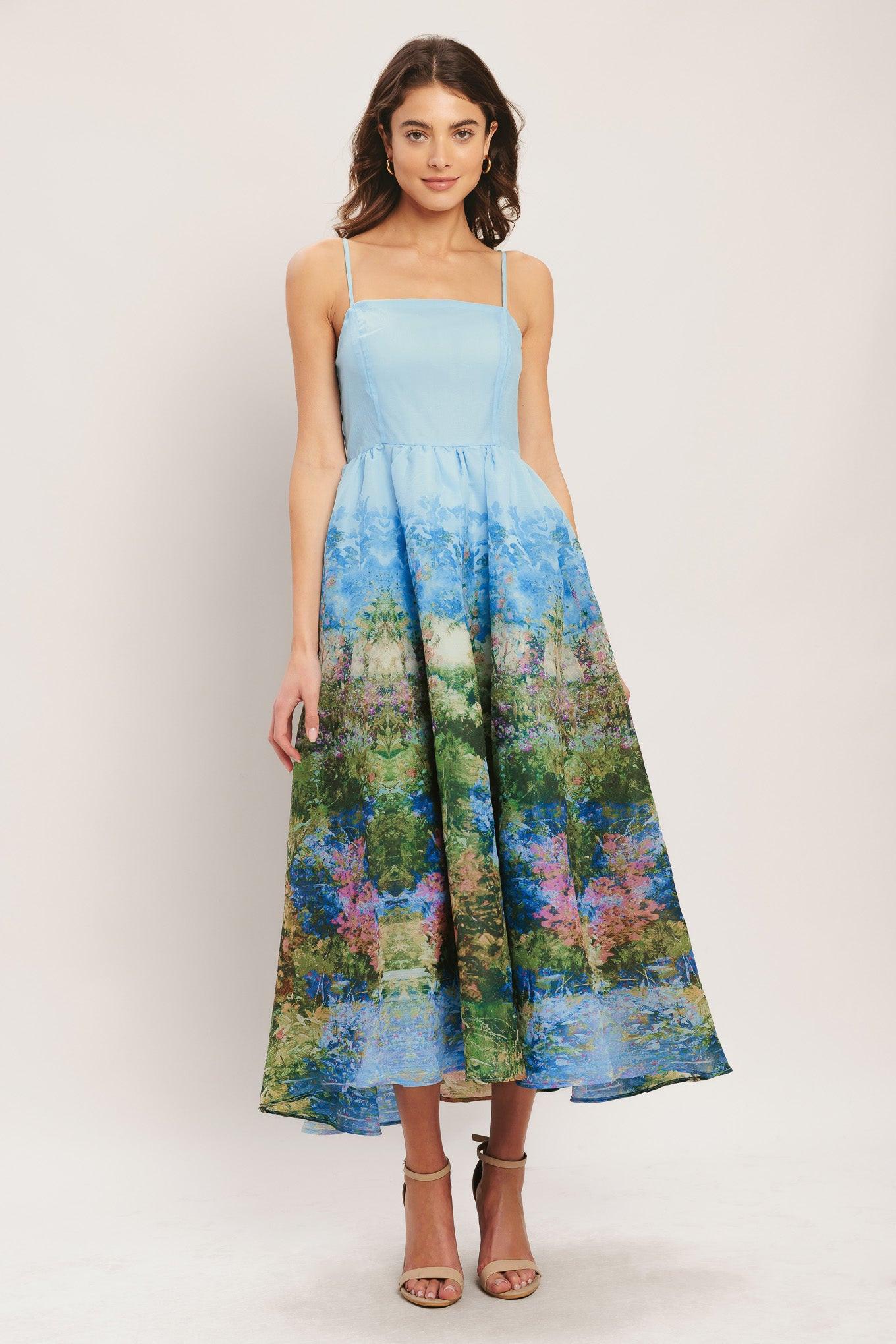 Impression Garden Woven Midi Dress – Zulily