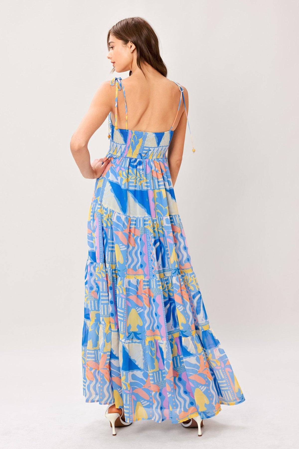 Seaside Love Flow Woven Maxi Dress