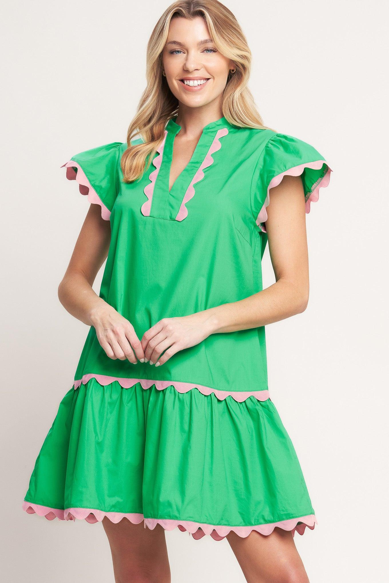 apple green mini dress Pretty in Woven – Zulily COUNT-17