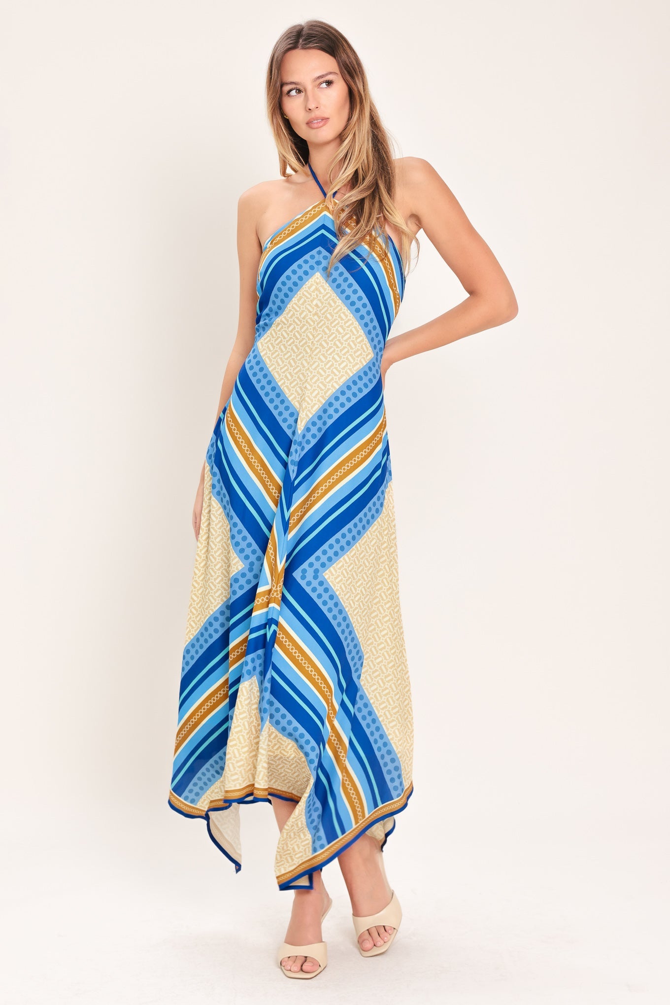 midi dress code Paradise Code Woven Midi Dress FUCHSIA / M