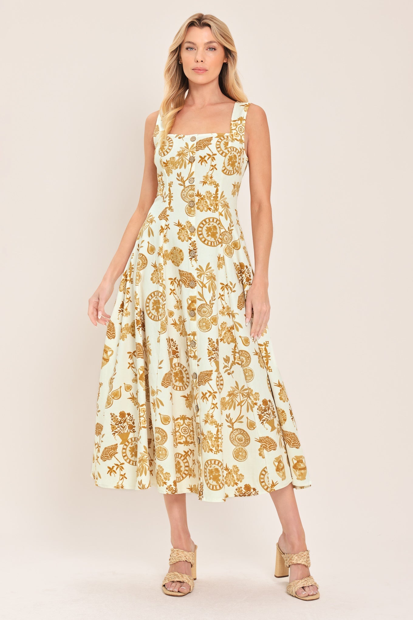 zulily fall dresses ZULILY STRIPE AND FLORAL MIDI DRESS SIZE SMALL