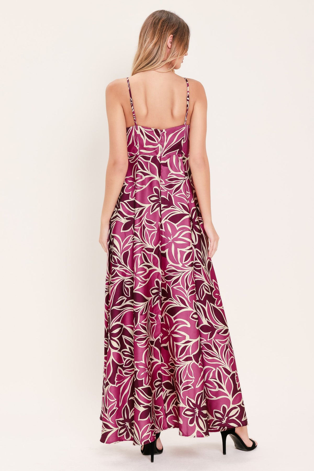 Island Orchid Woven Maxi Dress