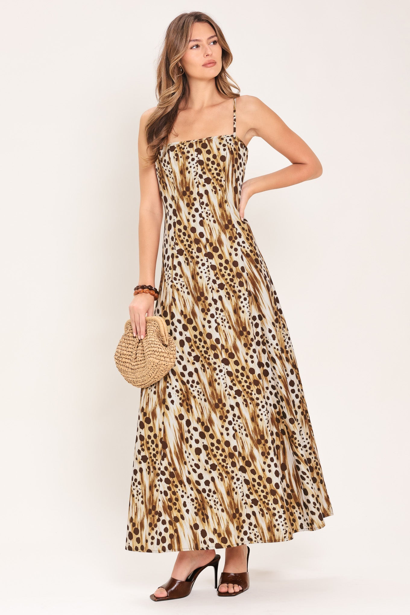 maxi dress with trail Summer Away MILA MAXI DRESS IN FLORAL TRAIL