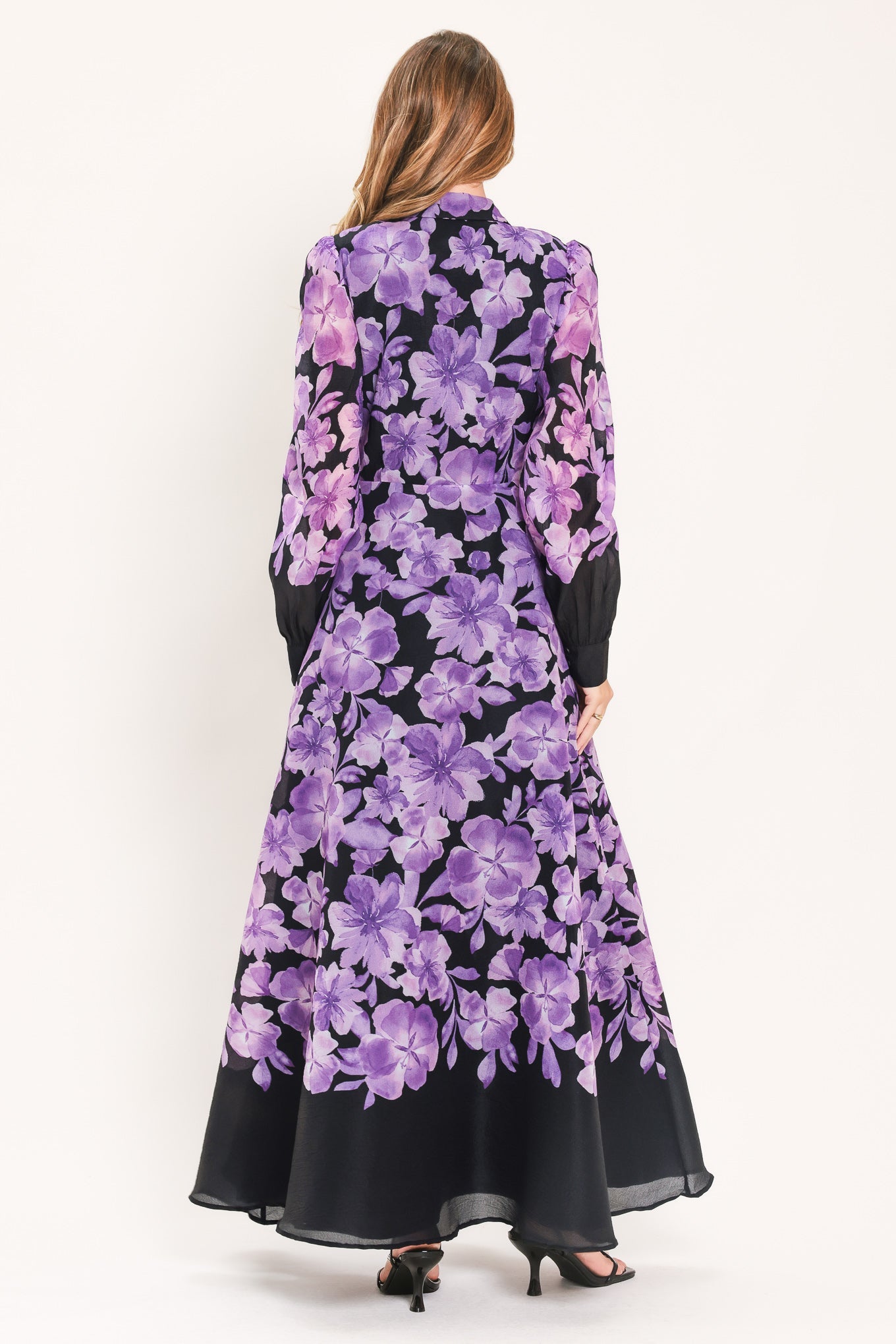 Amethyst Bloom Serenade Woven Maxi Dress