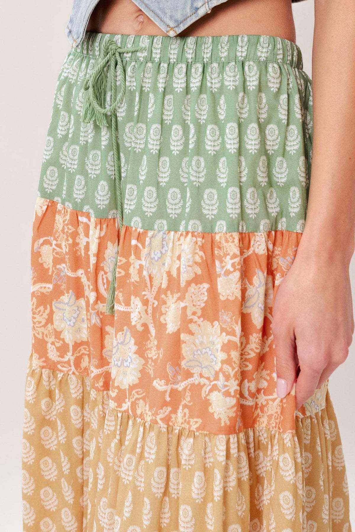 Terra Flow Midi Prairie Skirt