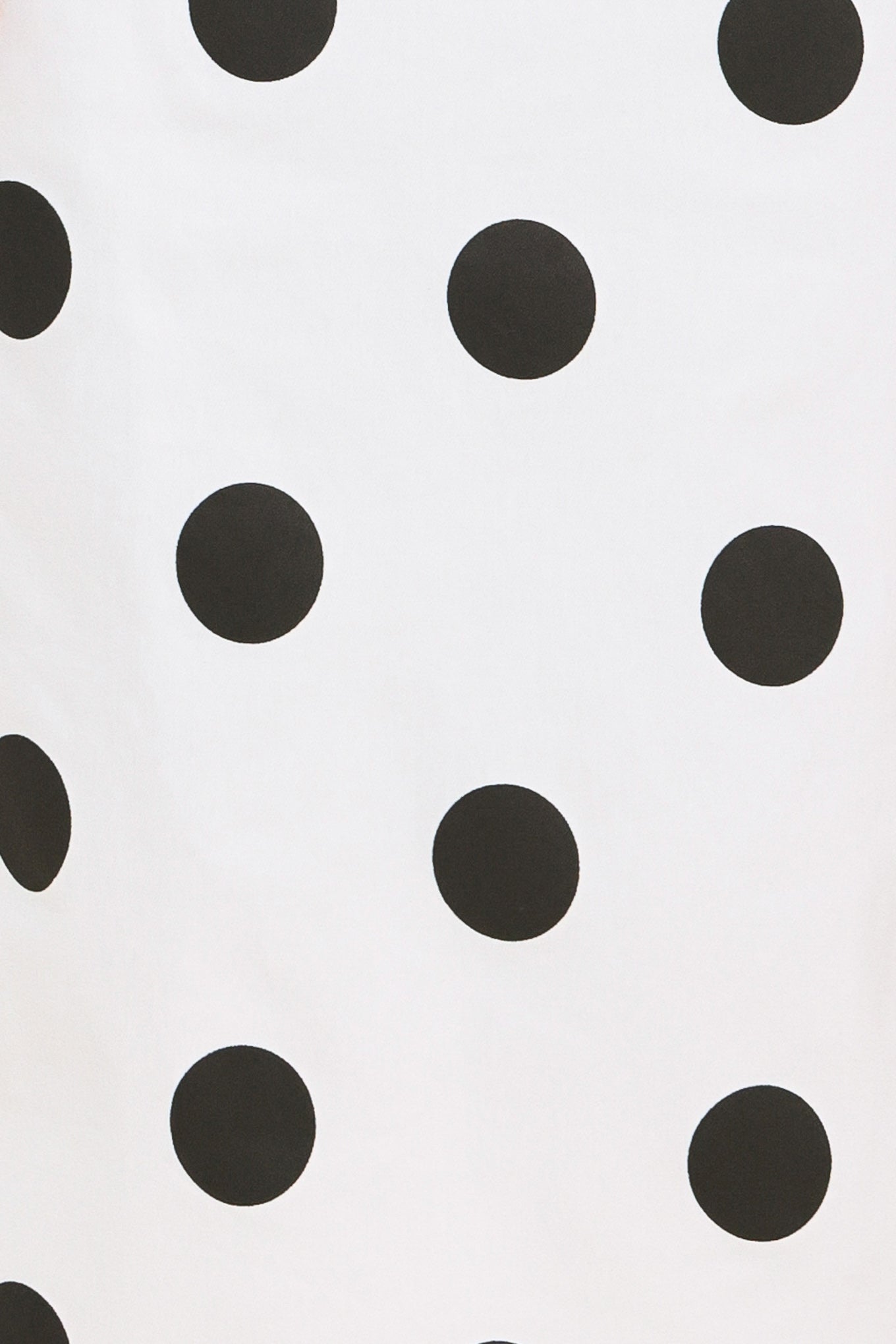 Retro Polka Dot Woven Midi Pencil Skirt