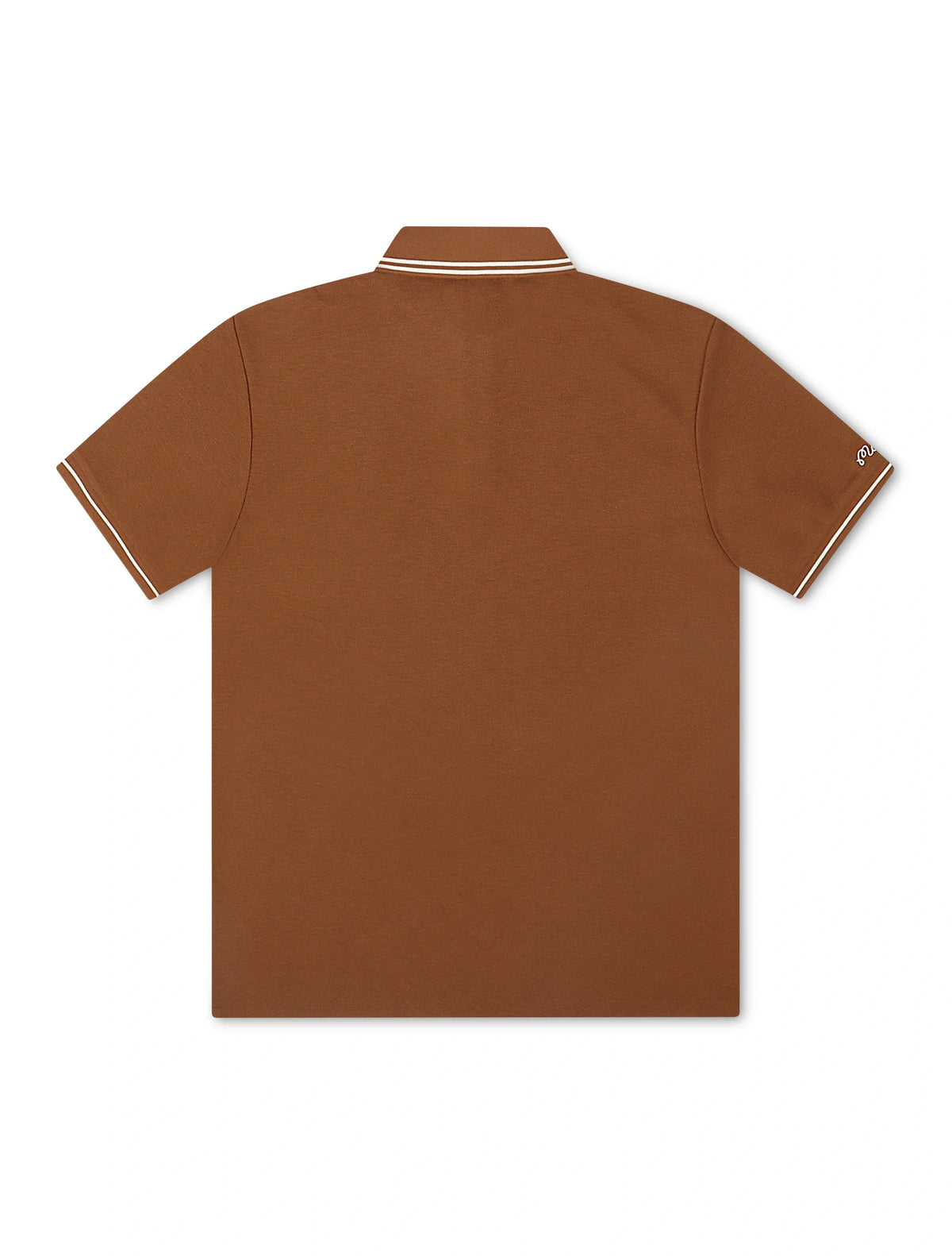 Malbon Fairway Applique Pique Polo - British Tan