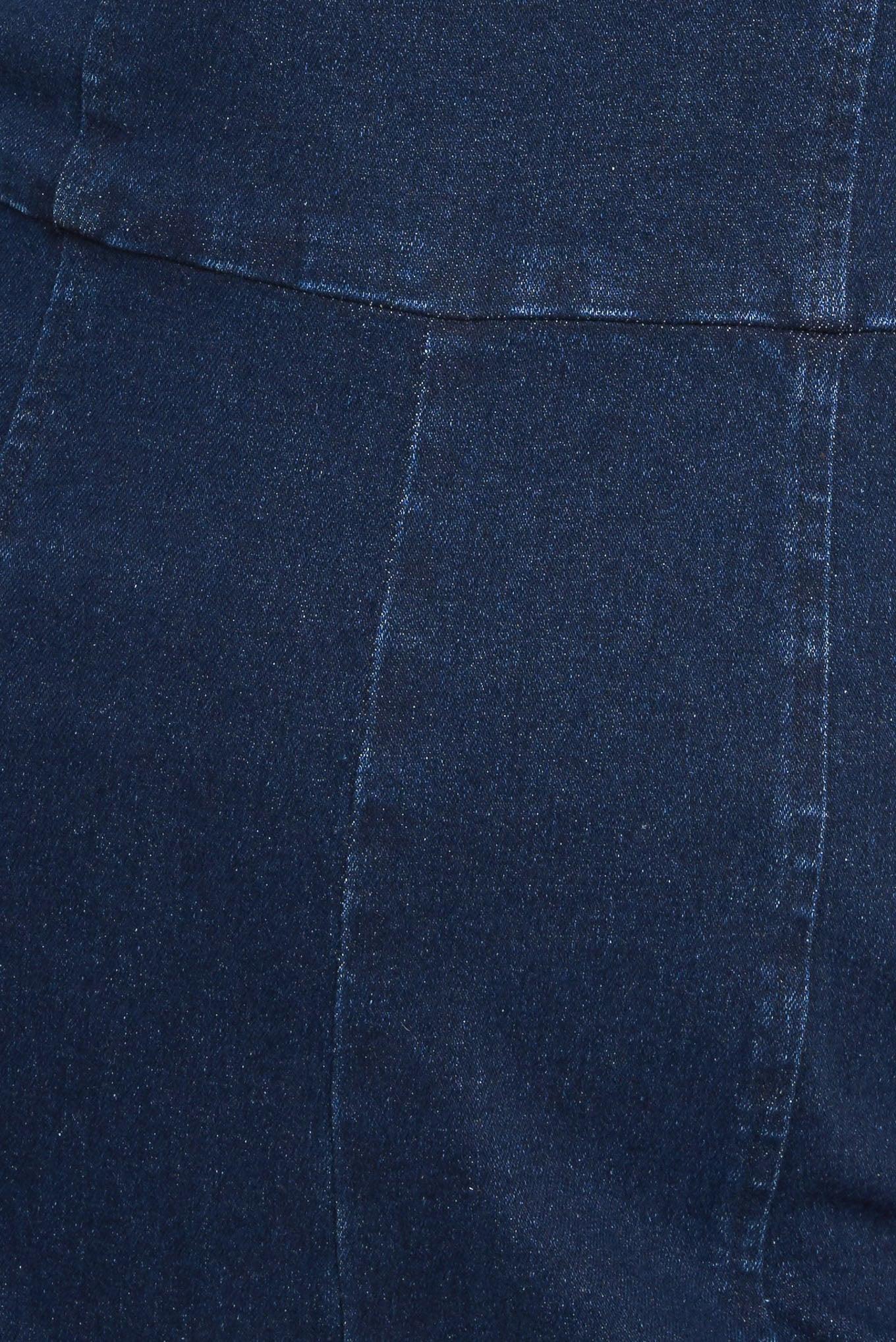 Trendsetting Medium Indigo Denim Jumpsuit