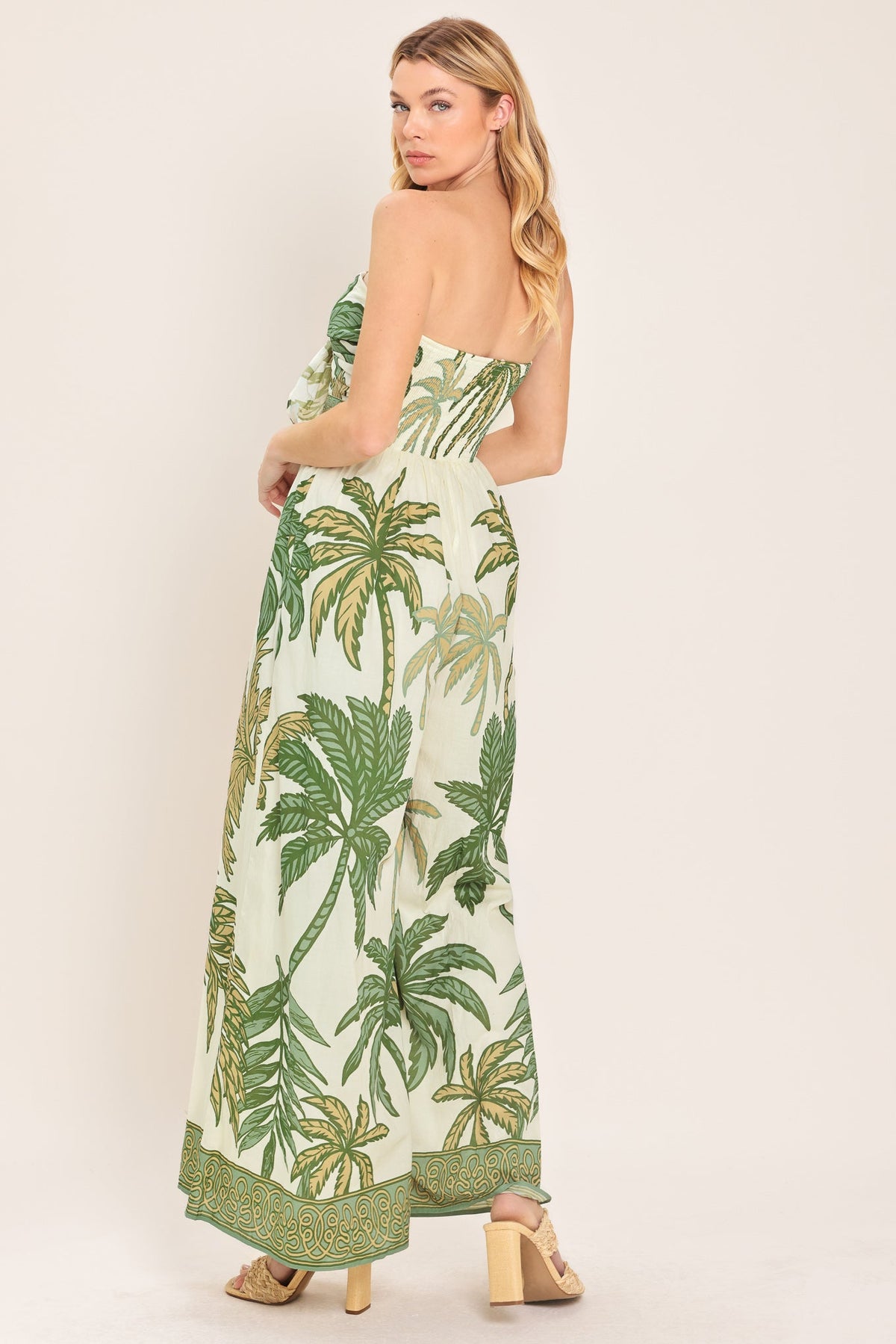 Palm Society Woven Jumpsuit