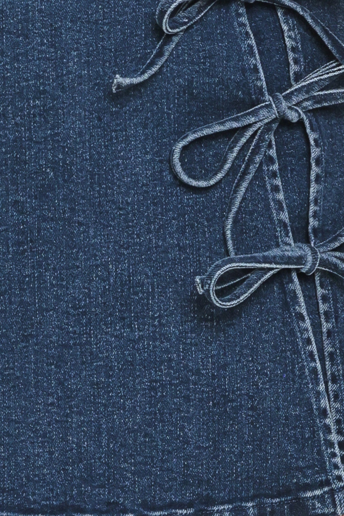 Street Tie Denim Skort