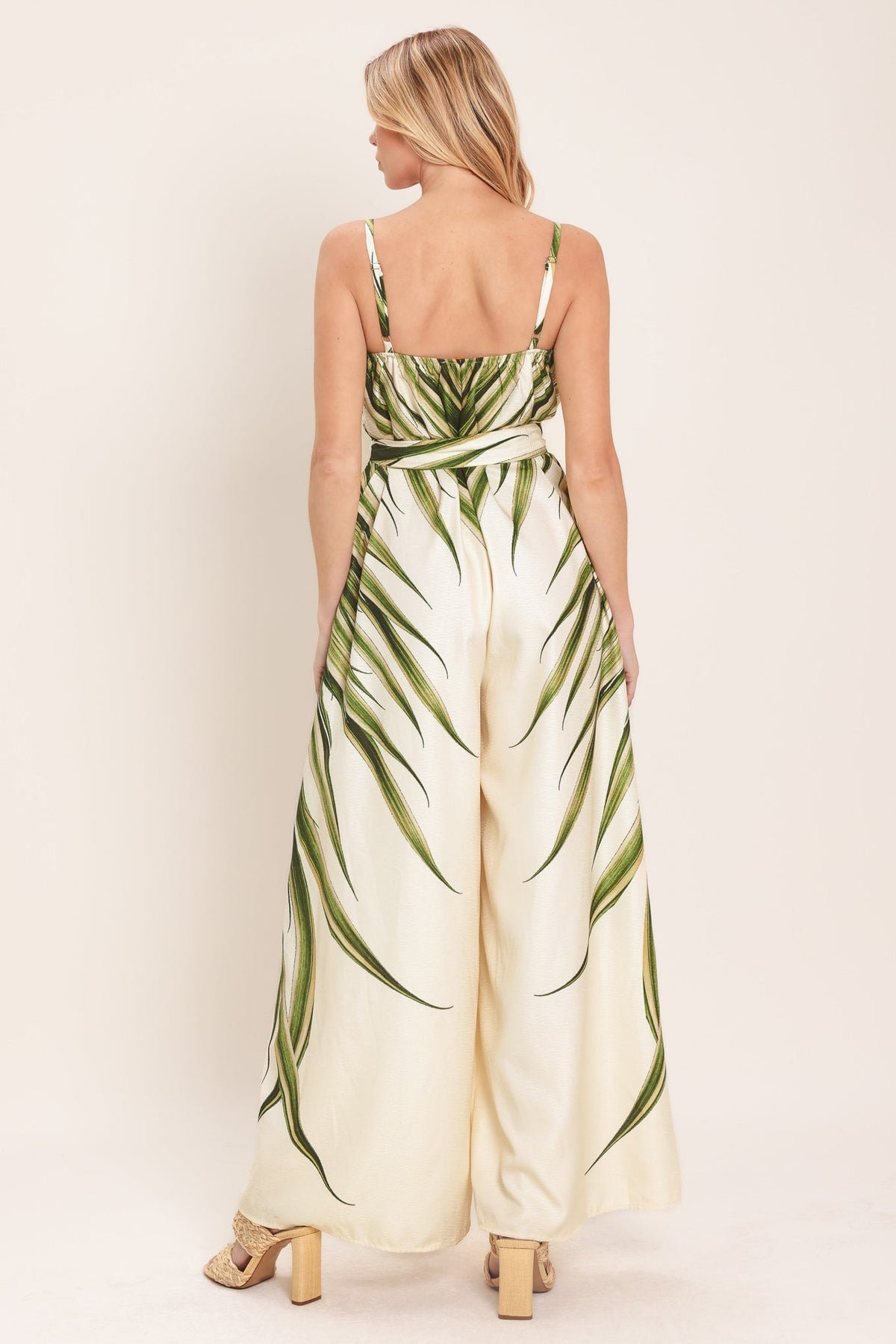 Resort Canvas Woven Jumpsuit