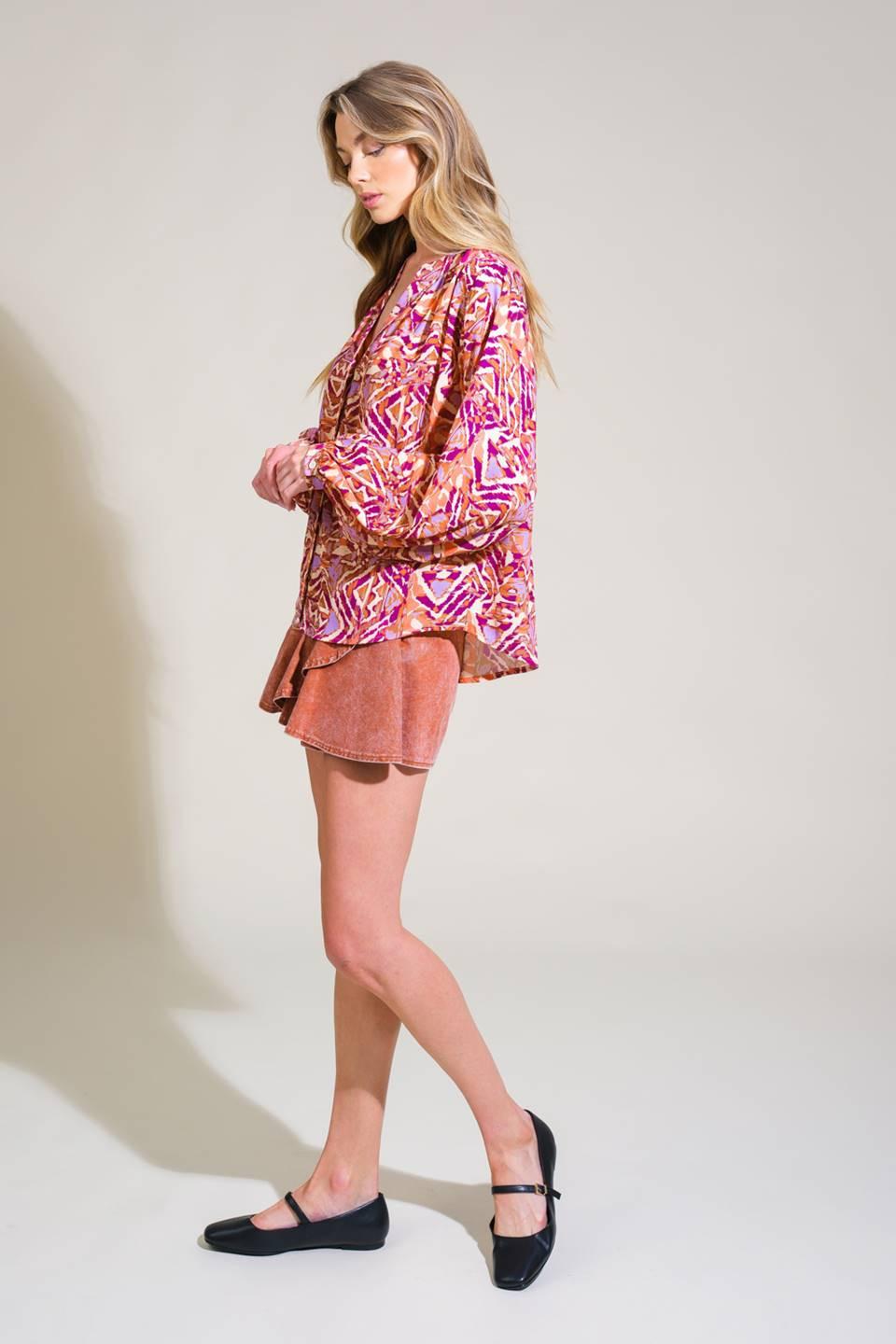 Urban Elegance Woven Top