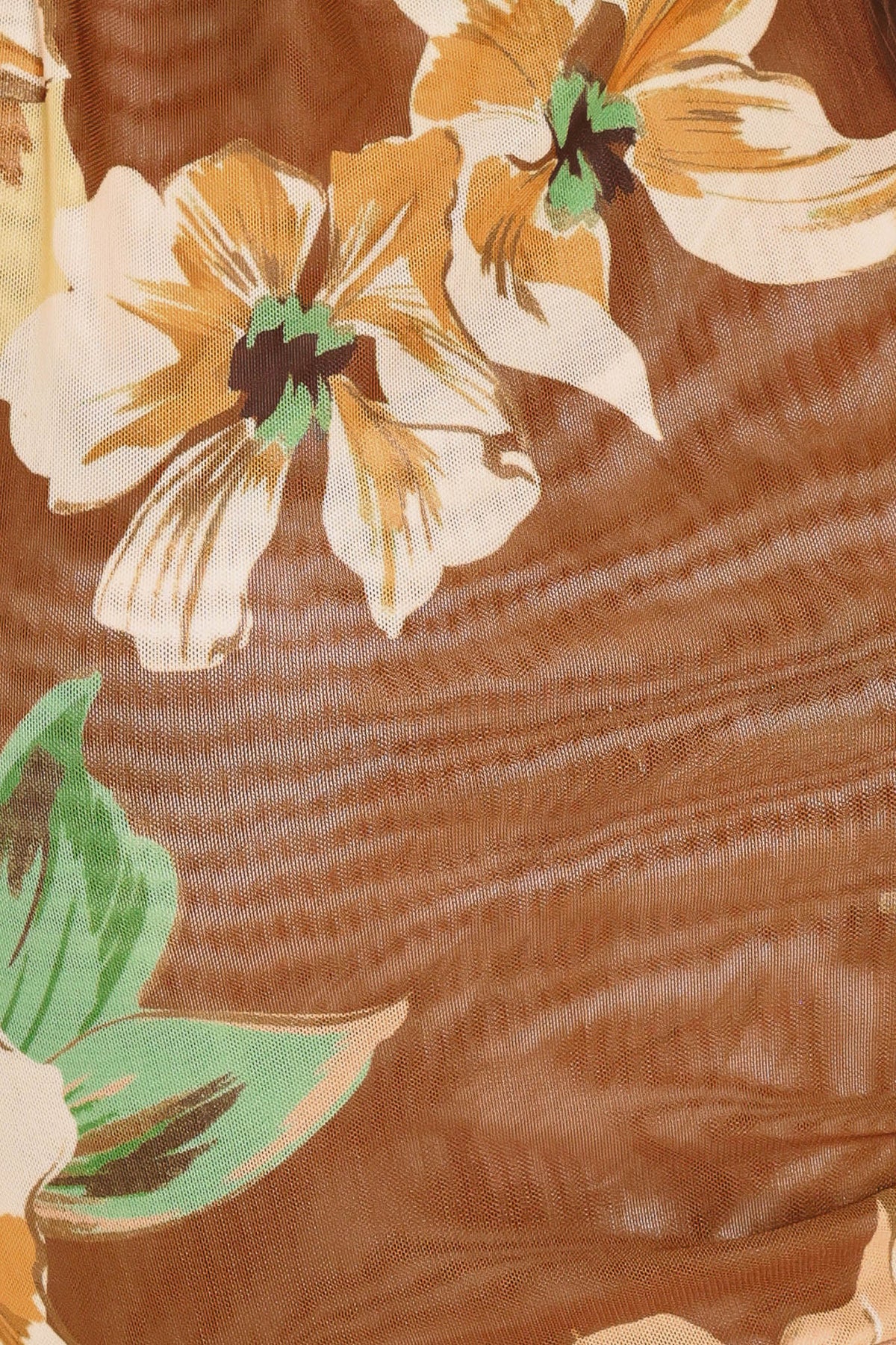Mocha Garden Power Mesh Top