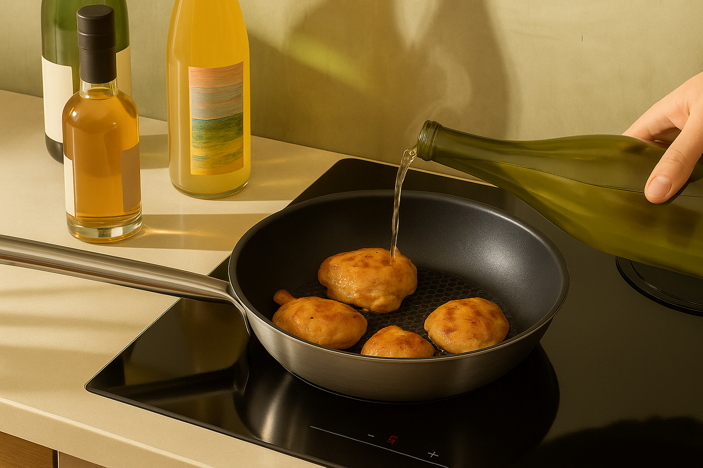 Moritz & Moritz Stainless Steel Honeycomb Non-Stick Pan 9.5"