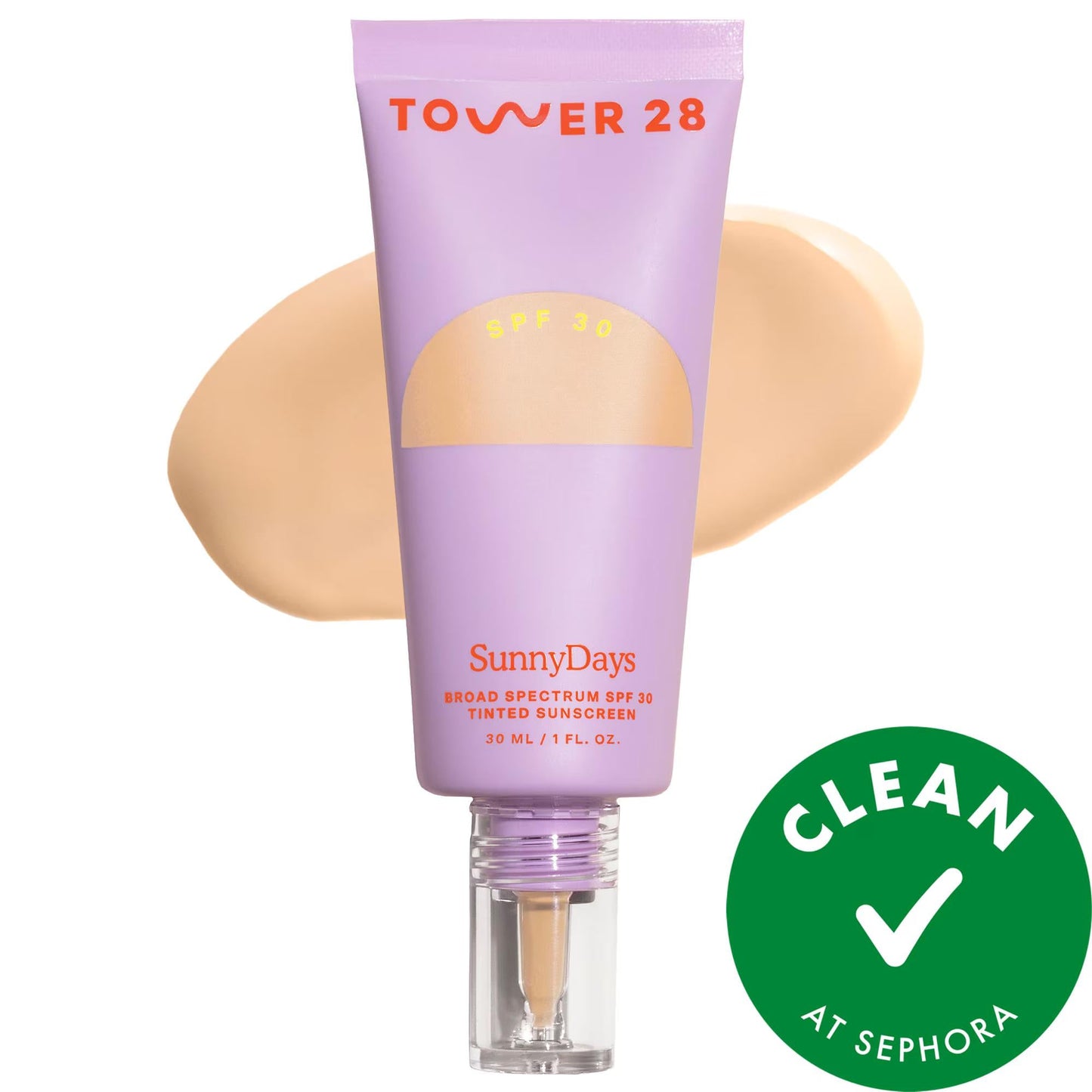 SunnyDays Tinted Sunscreen Foundation SPF 30 - Natural Finish, Vegan & Cruelty-Free