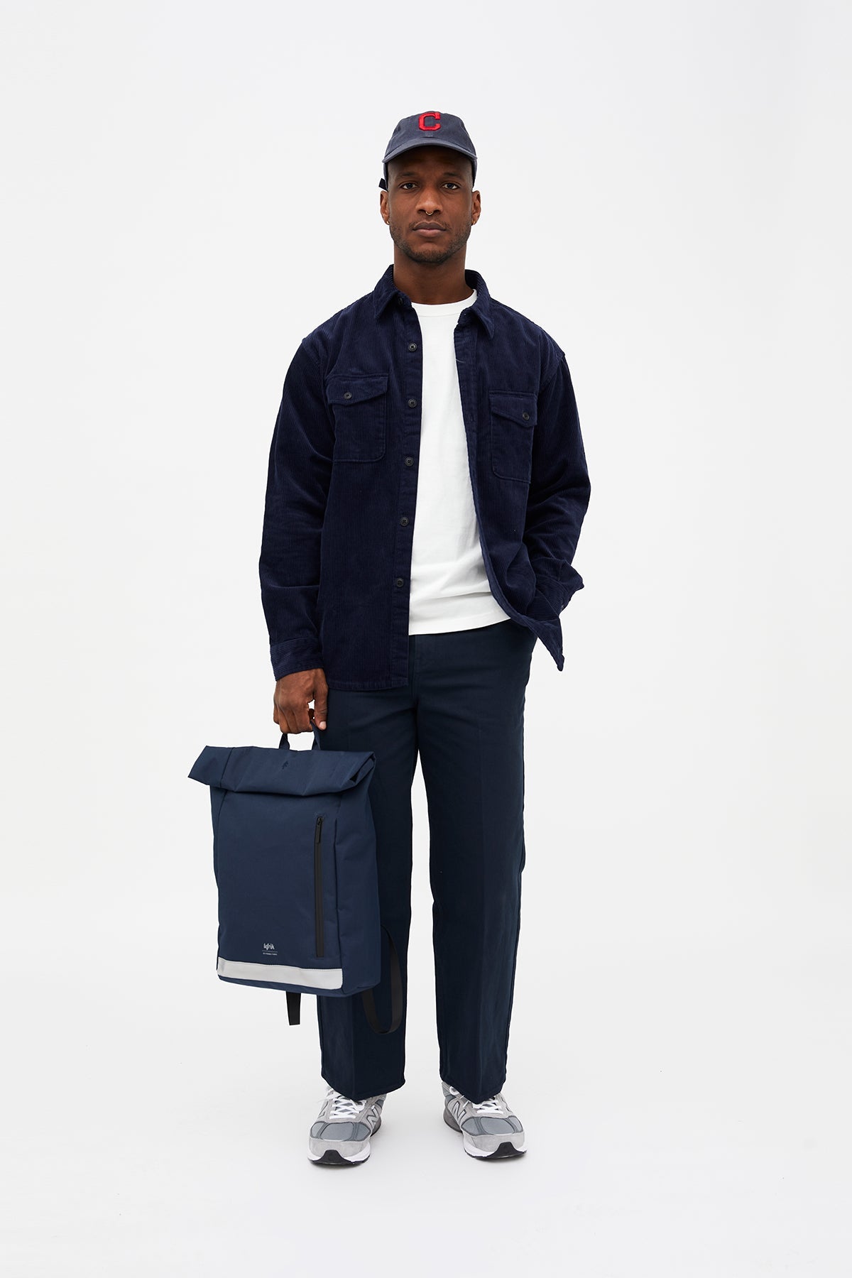 Roll Reflective Backpack Navy