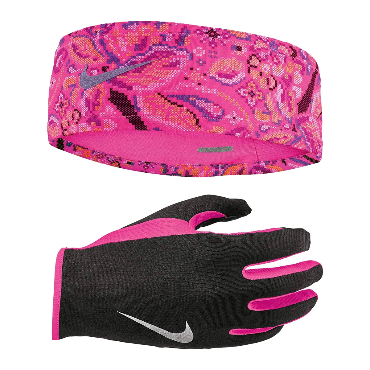 Nike Women's Run Dry Headband And Glove Set