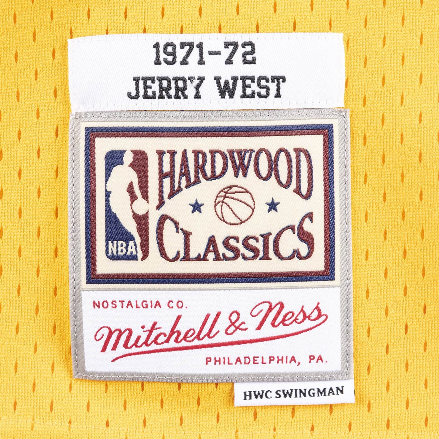 Men's Mitchell & Ness NBA Swingman Jersey Los Angeles Lakers 71-72 Jerry West