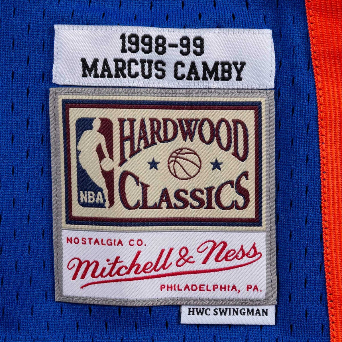 Mitchell & Ness Men's NBA Swingman Jersey New York Knicks 98-99 Marcus Camby Jerseys