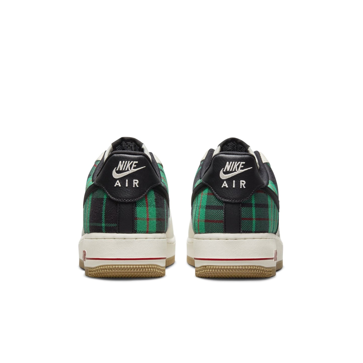 Nike Men's Air Force 1 Low '07 Lx 'Plaid Pale Ivory Stadium Green' Sneakers