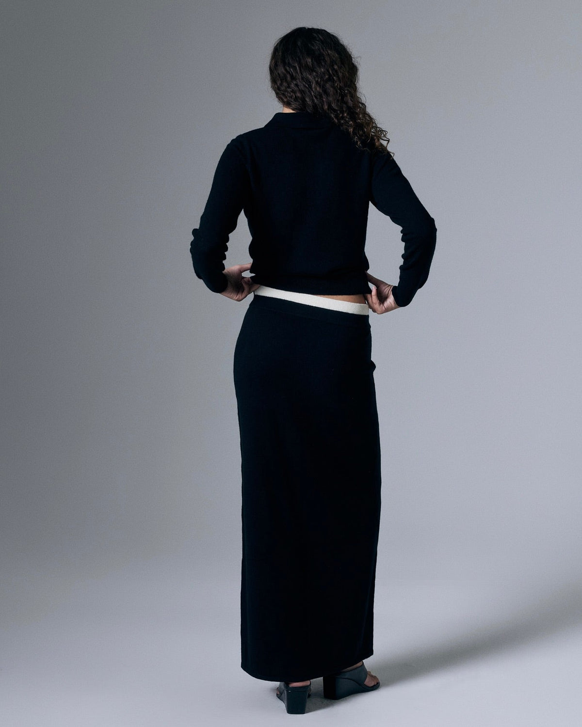Tove Maxi Skirt - Jet Black