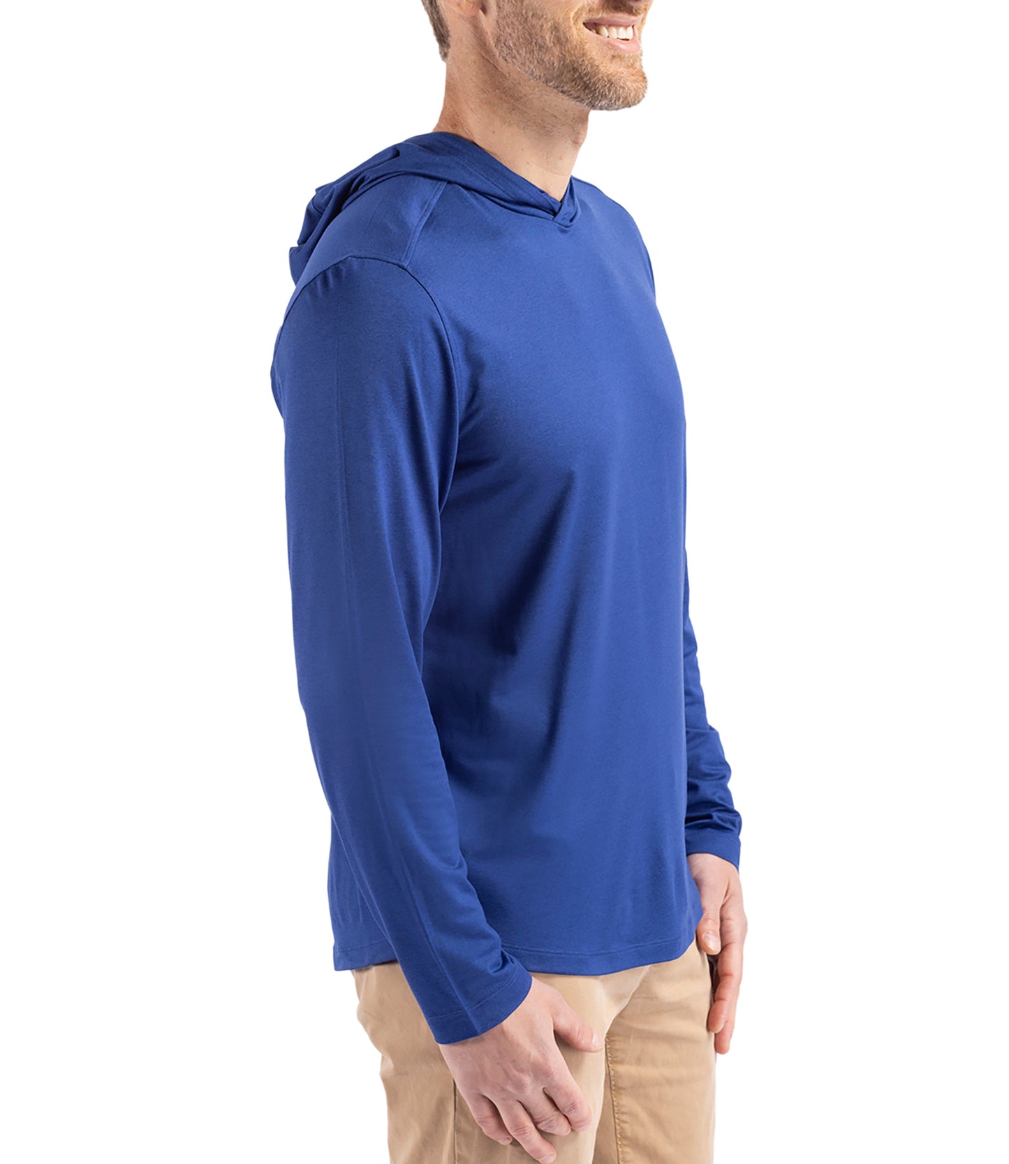 Cutter & Buck Coastline Epic Comfort Eco Recycled Mens Hooded Shirt by Cutter & Buck Apparel