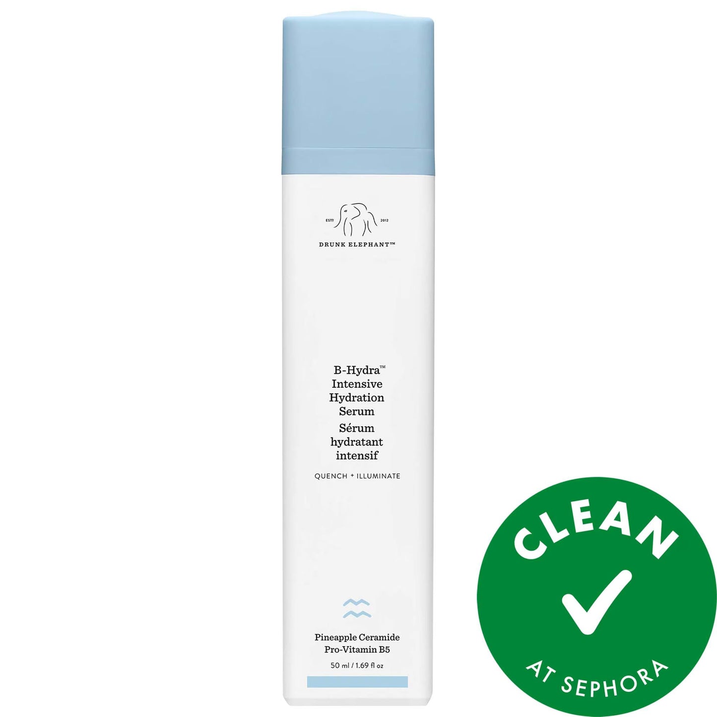 Drunk Elephant B-Hydra: Intensive Hydrating Facial Serum - Hyaluronic Acid for Dry Skin, Fine Lines & Radiant Complexion | Vegan & Cruelty-Free